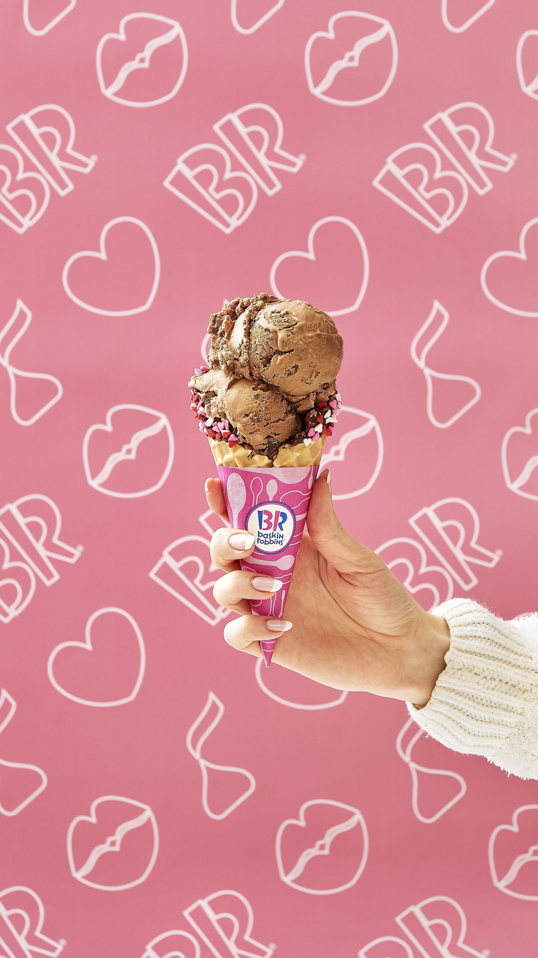 Baskin Robbins: The company selling ice cream in nearly 50 countries, Founded in Glendale, California. 2050x3650 HD Wallpaper.