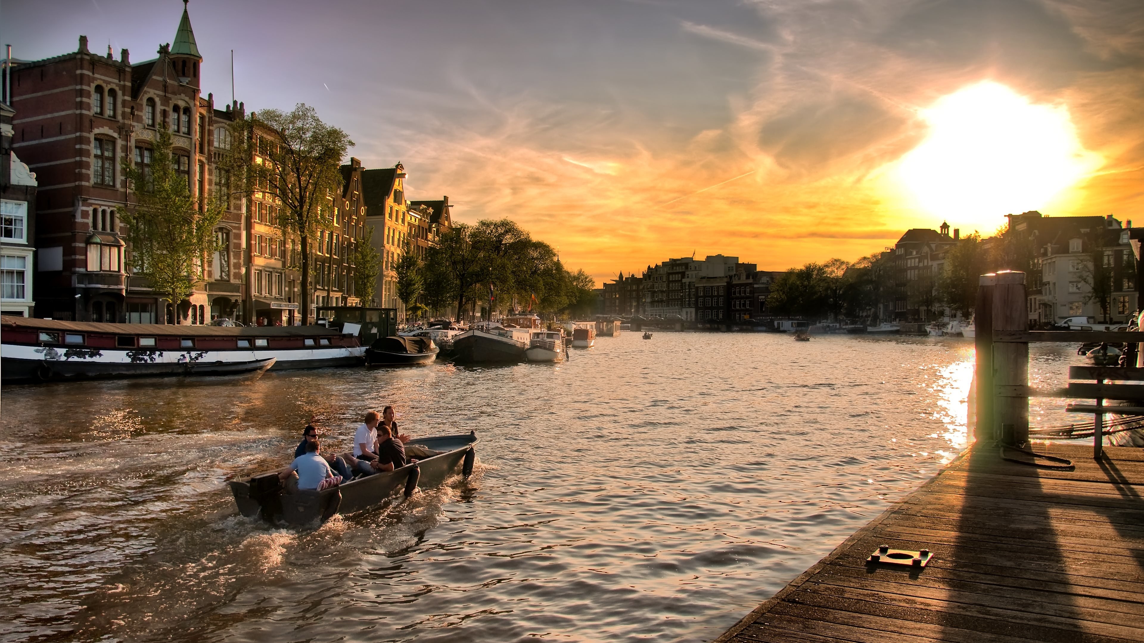 Amsterdam Skyline, HD wallpapers, Desktop backgrounds, 3840x2160 4K Desktop