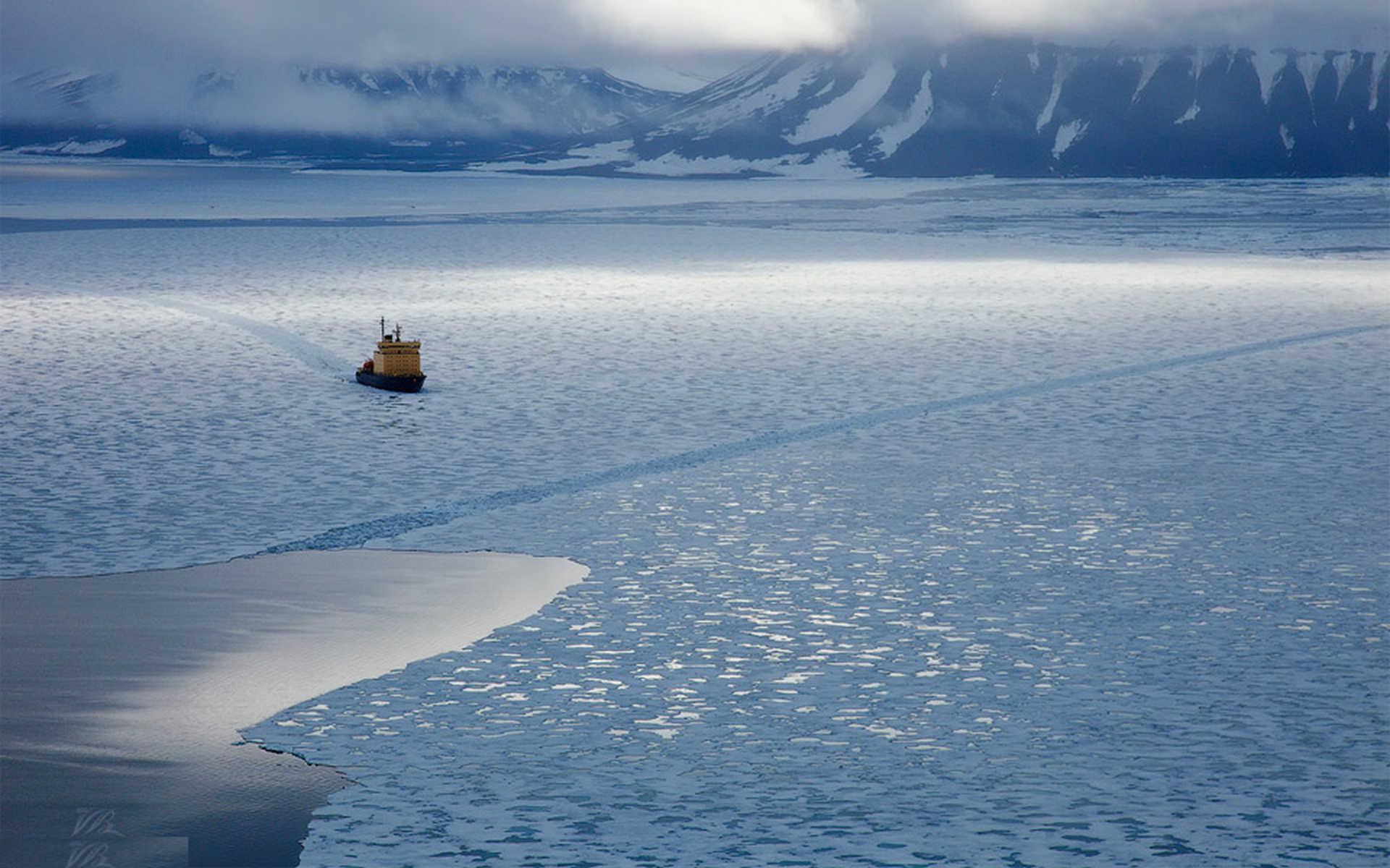 Arctic Ocean, Environmental damage, Frozen photo, Travels, 1920x1200 HD Desktop