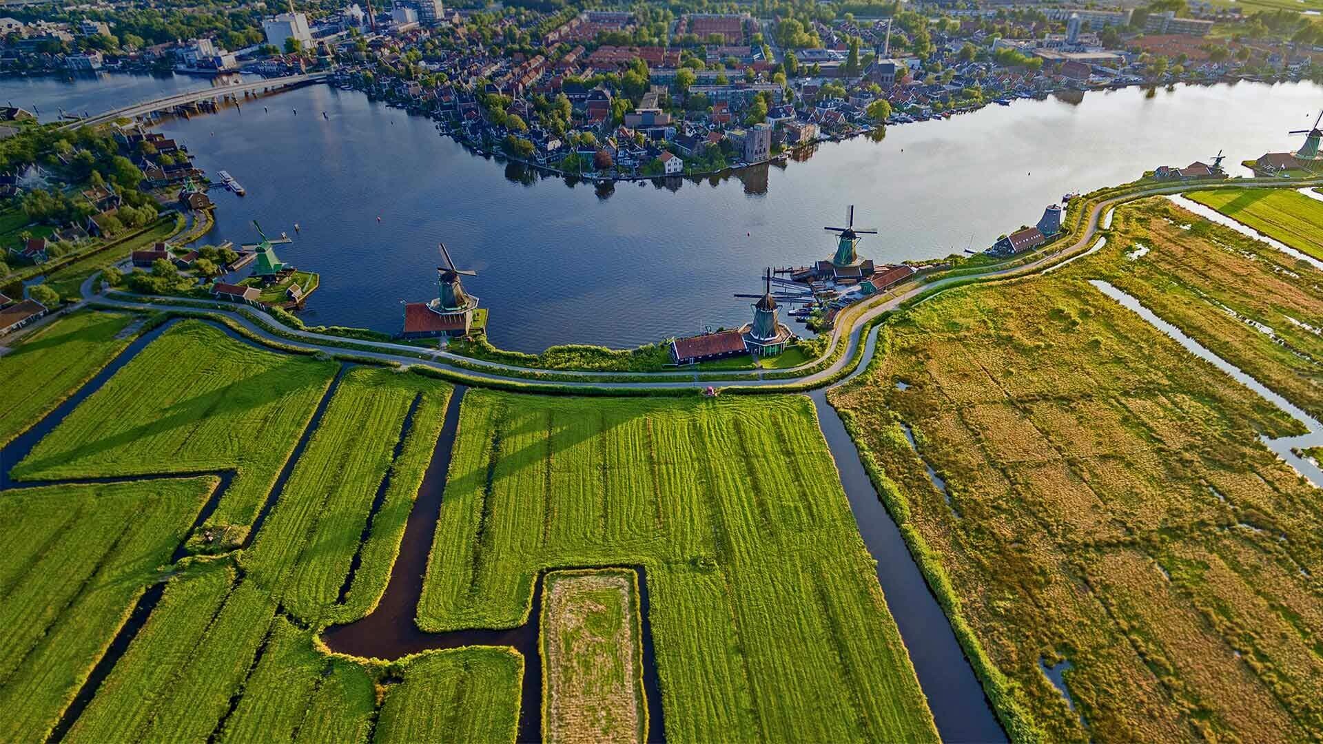 Netherlands: National Mill Day, Holland, Landmark. 1920x1080 Full HD Background.