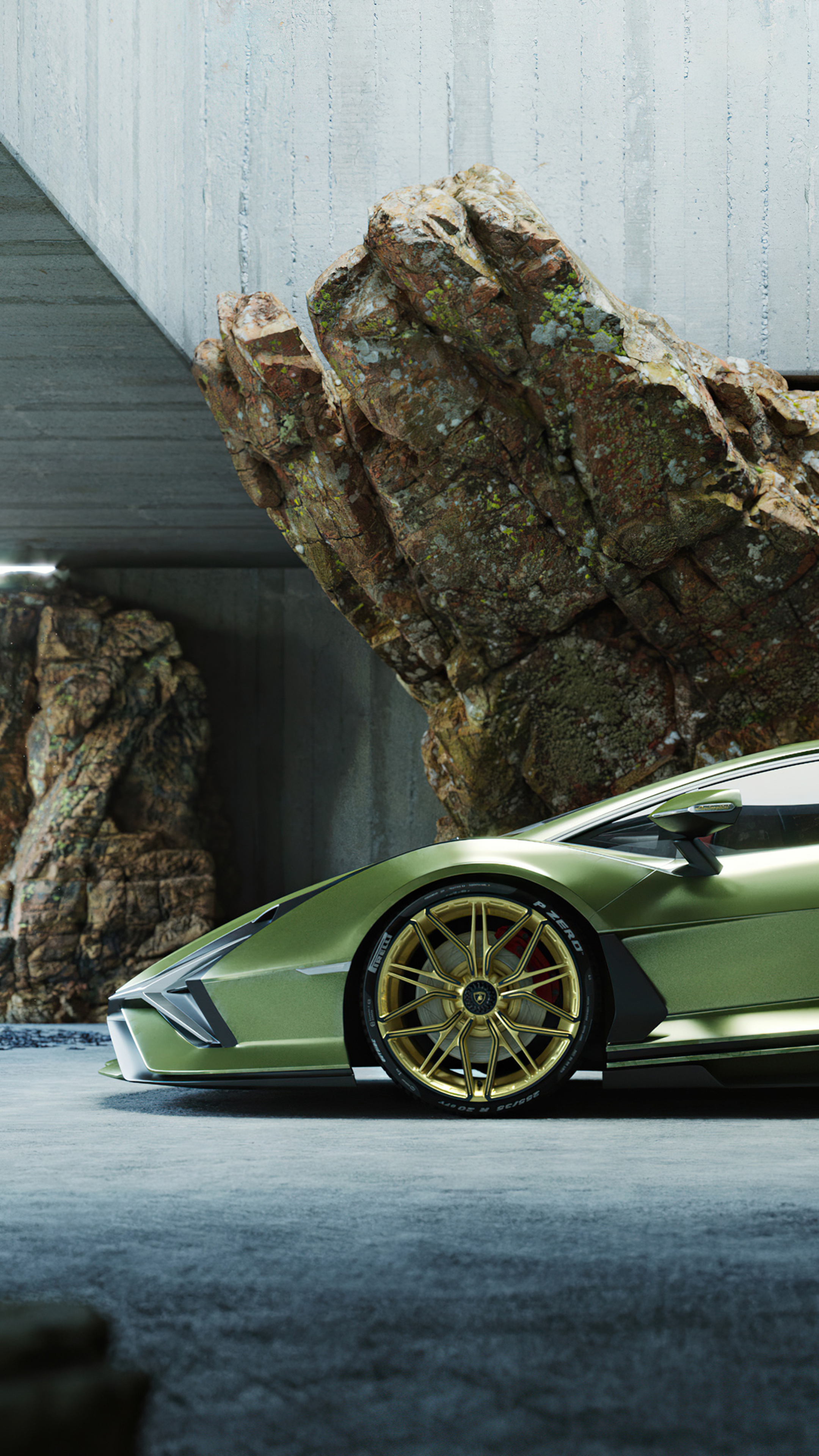 Lamborghini Sian, Xperia X elegance, Z5 Premium magnificence, Auto beauty, 2160x3840 4K Handy