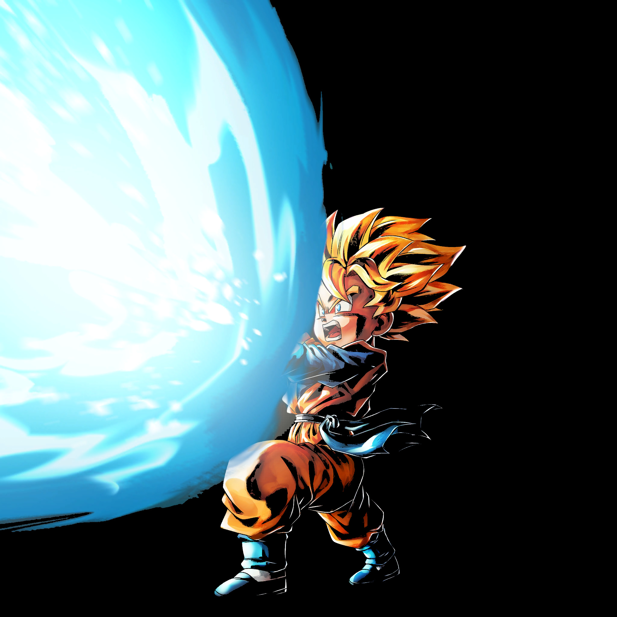 Goten: Super Saiyan Son Goten, A character in the Dragon Ball media franchise. 2050x2050 HD Background.