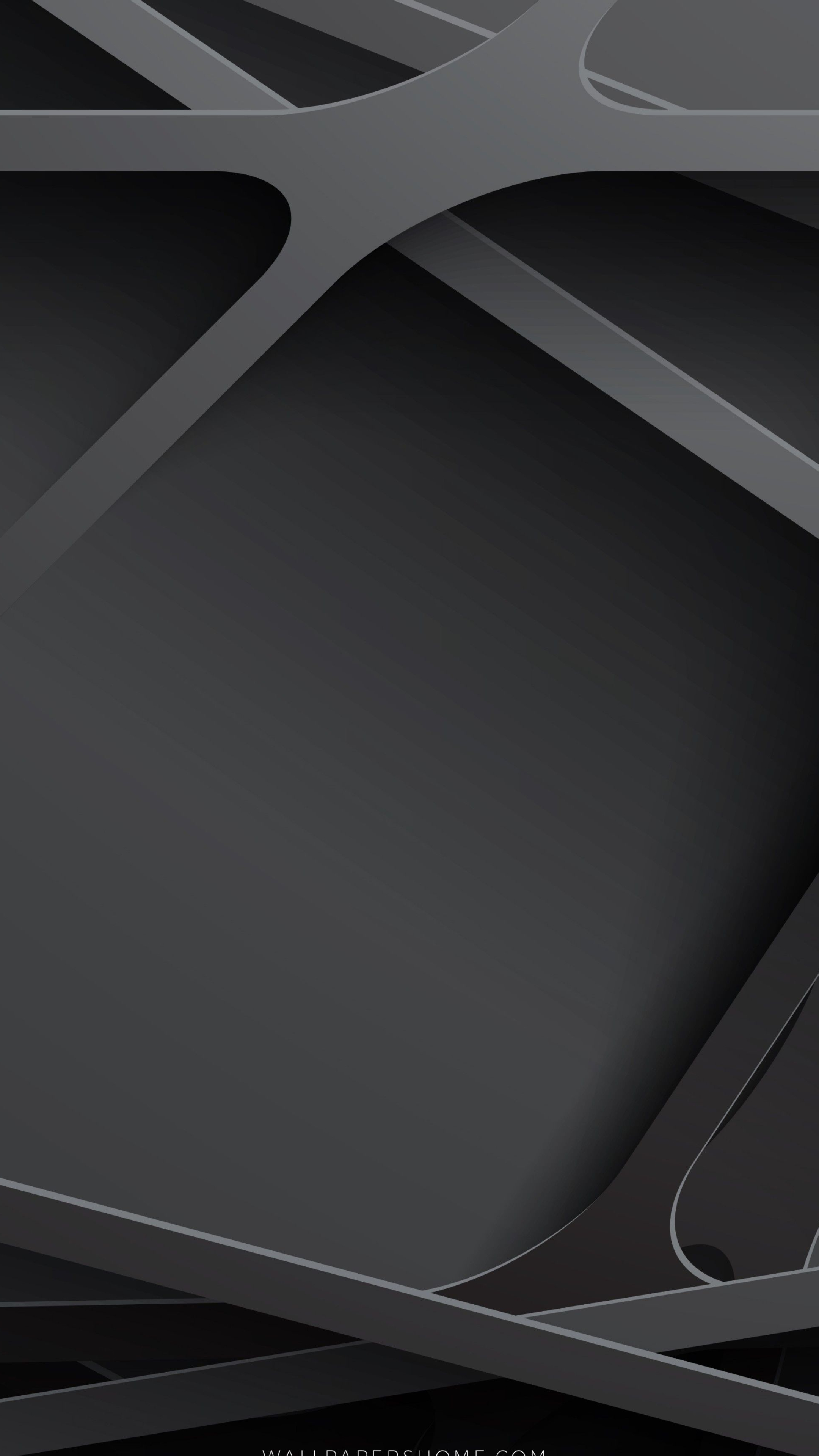 Gray Slate: Abstract, Monochrome, Intersecting linear patterns. 2160x3840 4K Wallpaper.