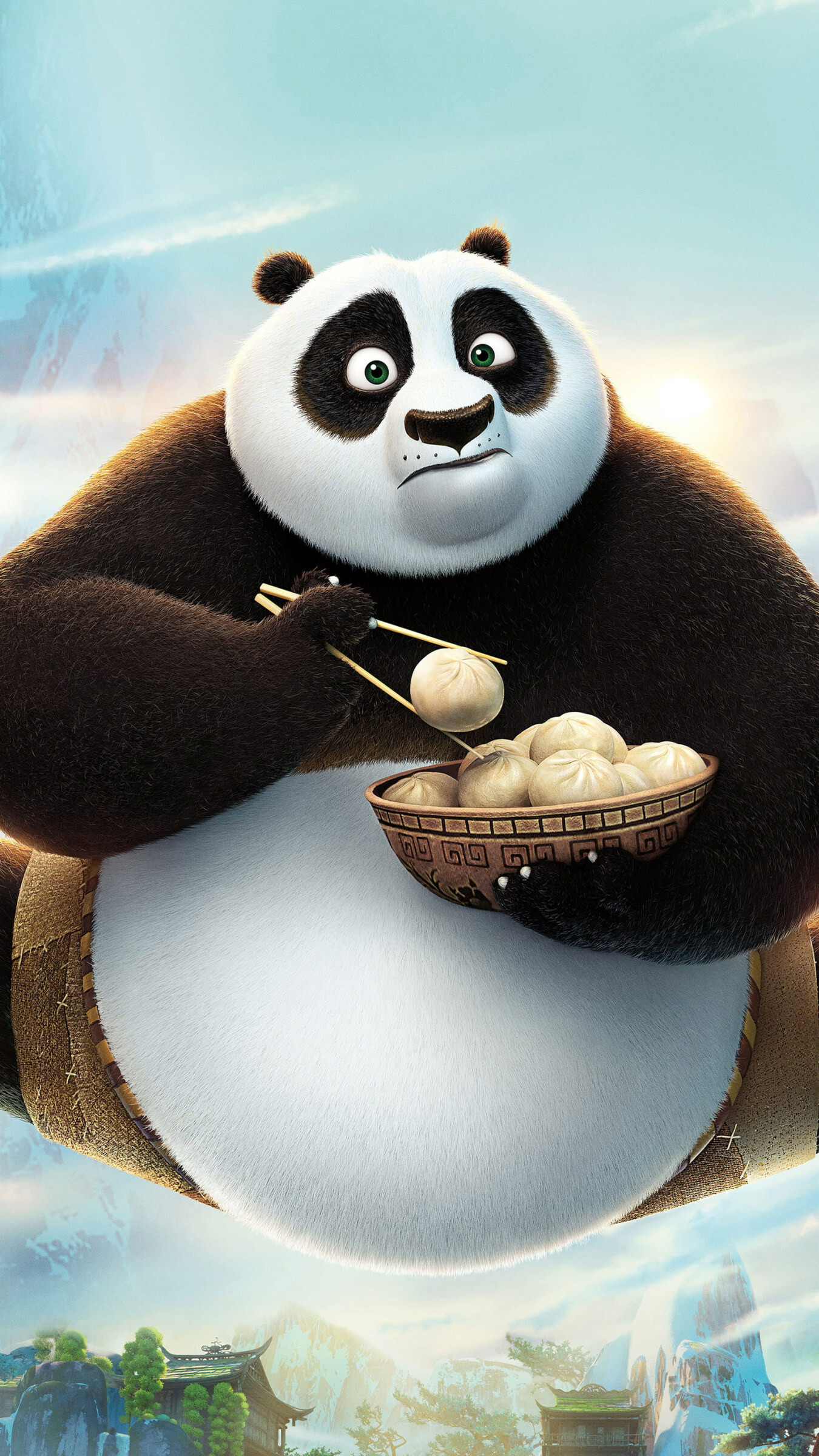 Panda: Master Ping Xiao Po, Fictional charcter. 1350x2400 HD Background.