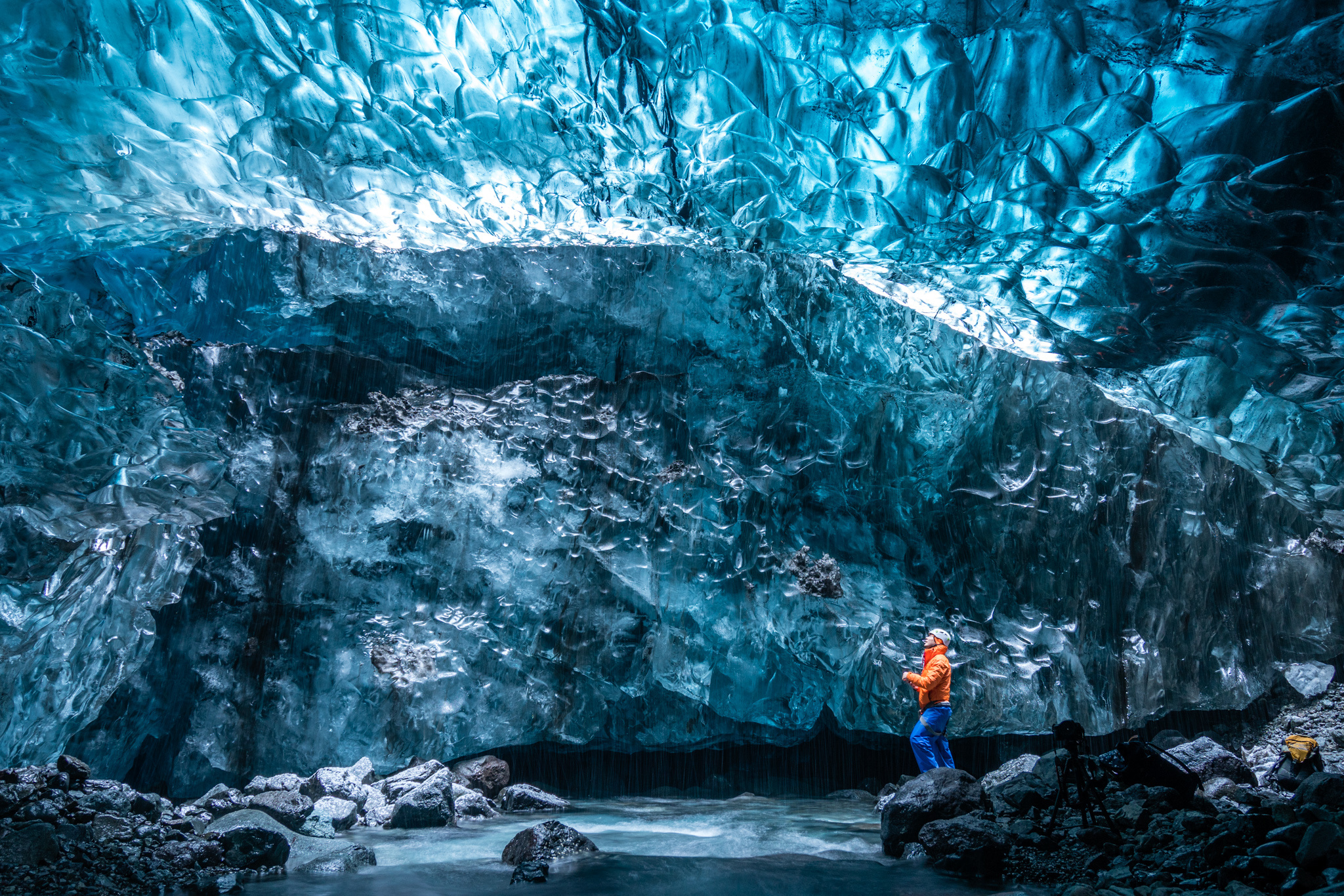 Icelandic ice cave, Adventurous exploration, Magical formations, Nature's beauty, 2050x1370 HD Desktop