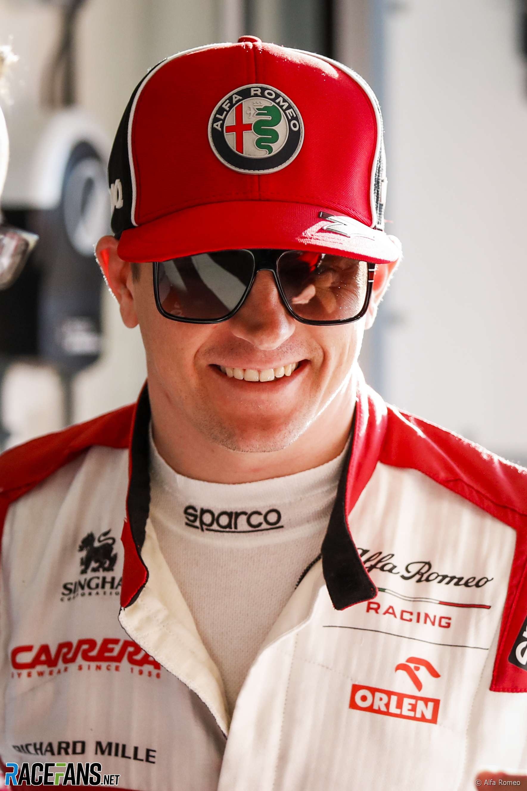 Kimi Raikkonen, Alfa Romeo driver, Circuit de Catalunya, Spanish Grand Prix, 1770x2660 HD Phone