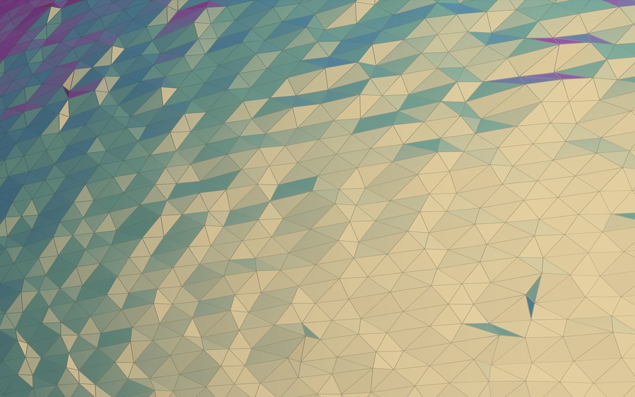 Geometric Abstract: Hexagon, Obtuse angled triangles, Rhombus, Squares. 2560x1600 HD Wallpaper.