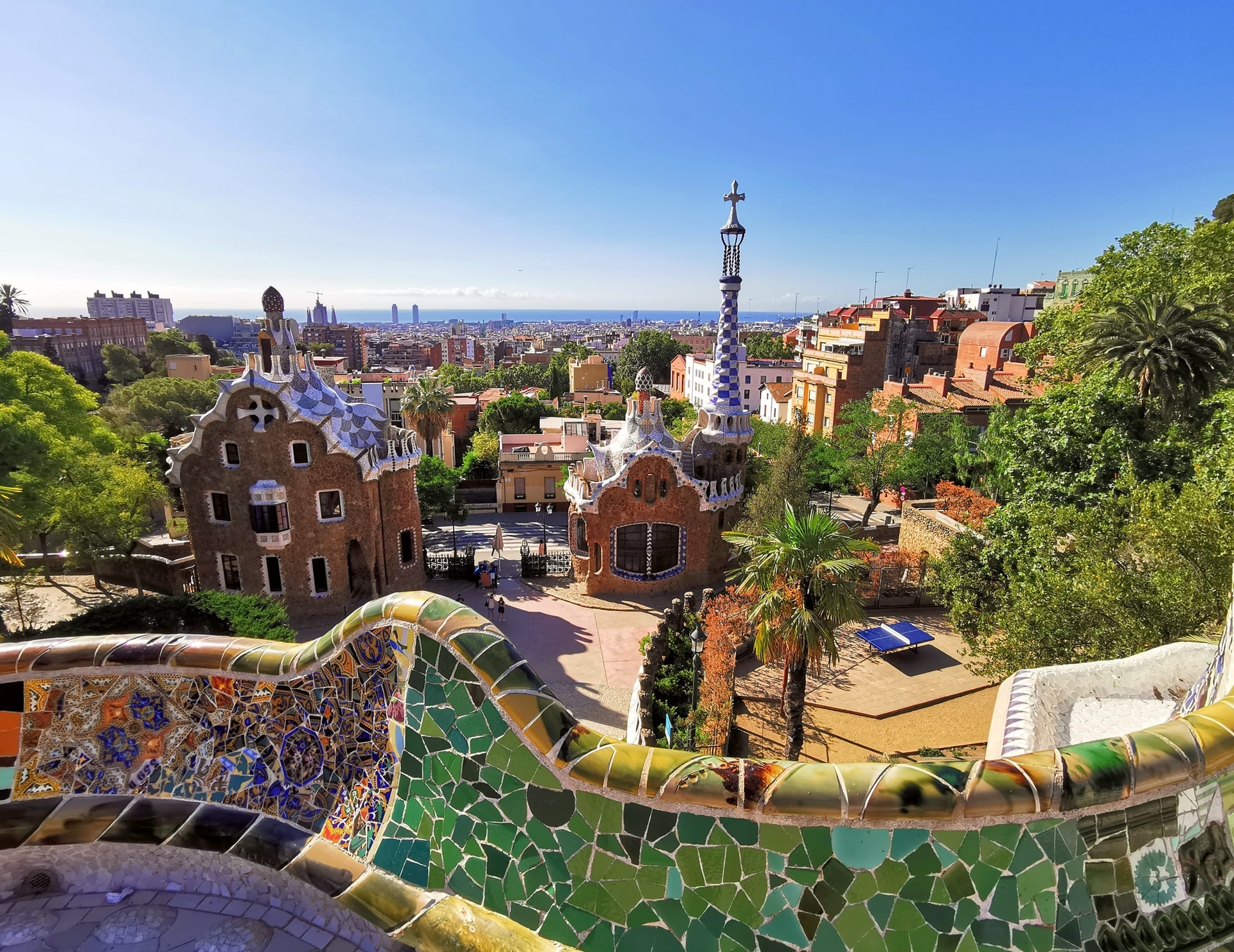 Parc Guell, Barcelona, Visitor's guide, 1920x1490 HD Desktop