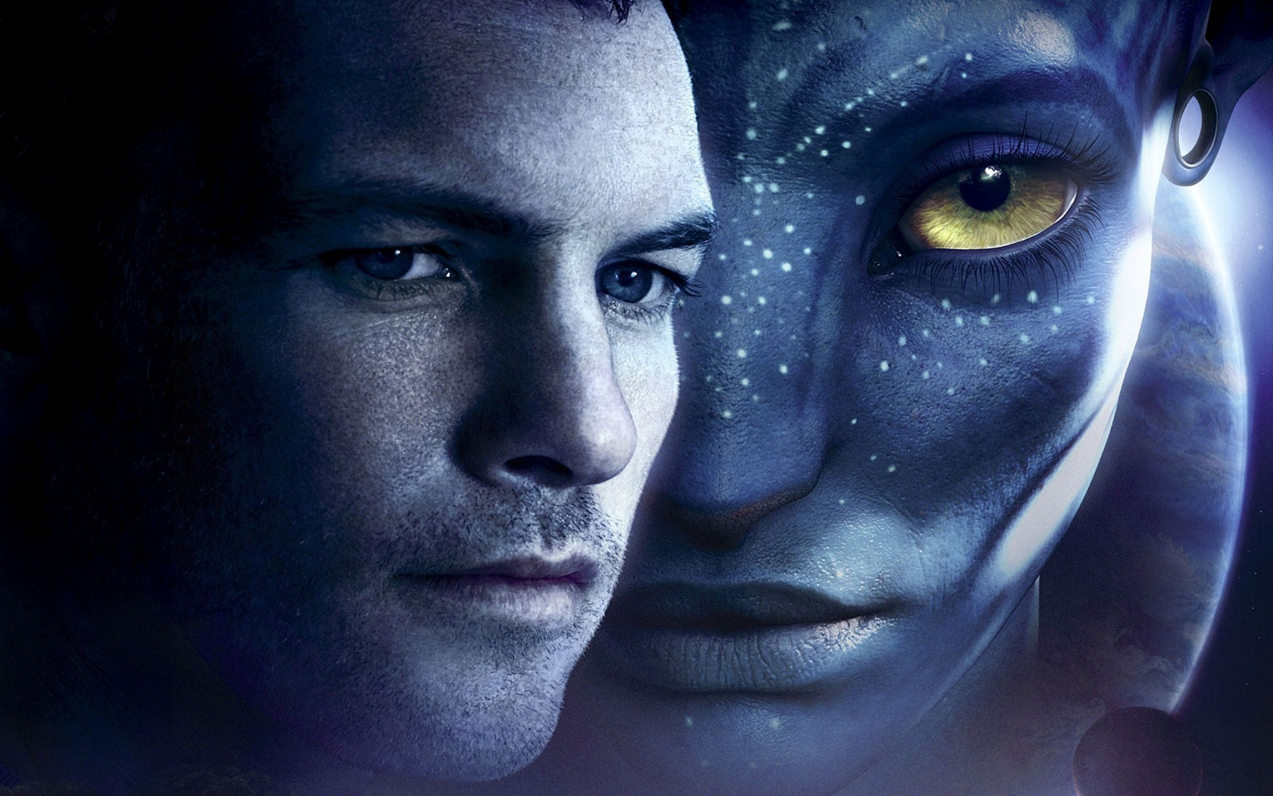 Sam Worthington: Jake Sully, Avatar, 2009, Directed, written, co-produced, and co-edited by James Cameron. 2560x1600 HD Wallpaper.