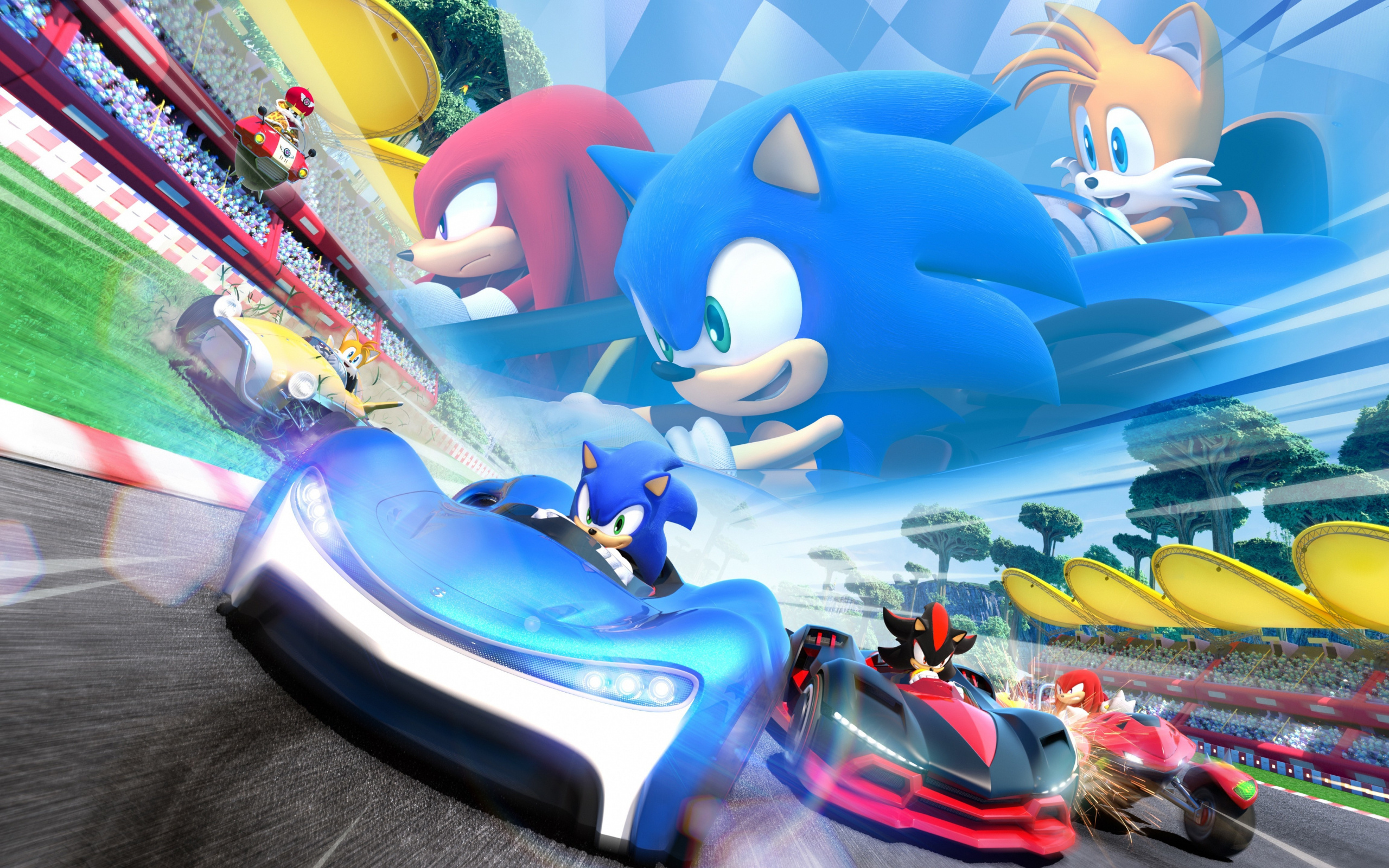 Racing Game, Sonic the Hedgehog, Kart racing, Nintendo, 2560x1600 HD Desktop