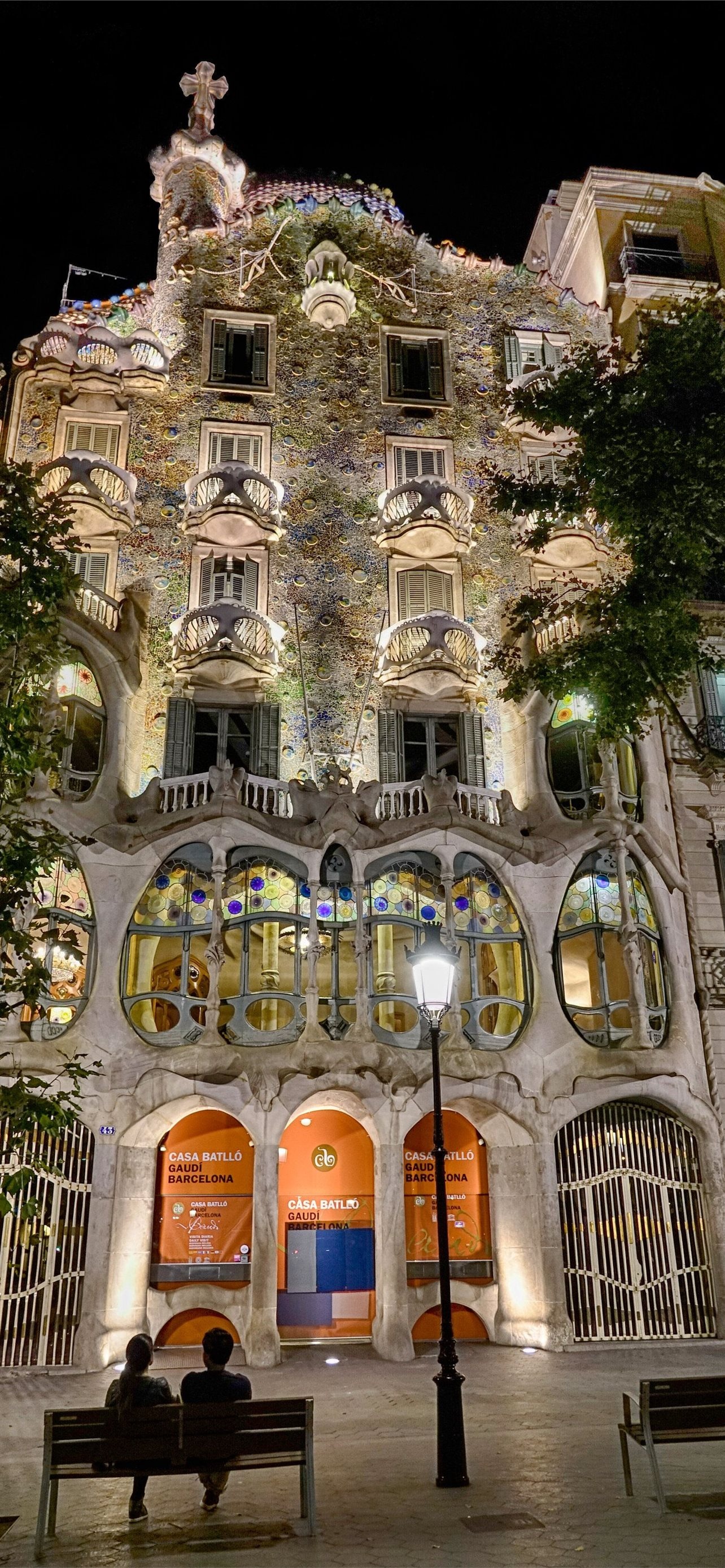 Barcelona City: Casa Batllo, Located on the Passeig de Gracia in the Eixample district. 1290x2780 HD Background.