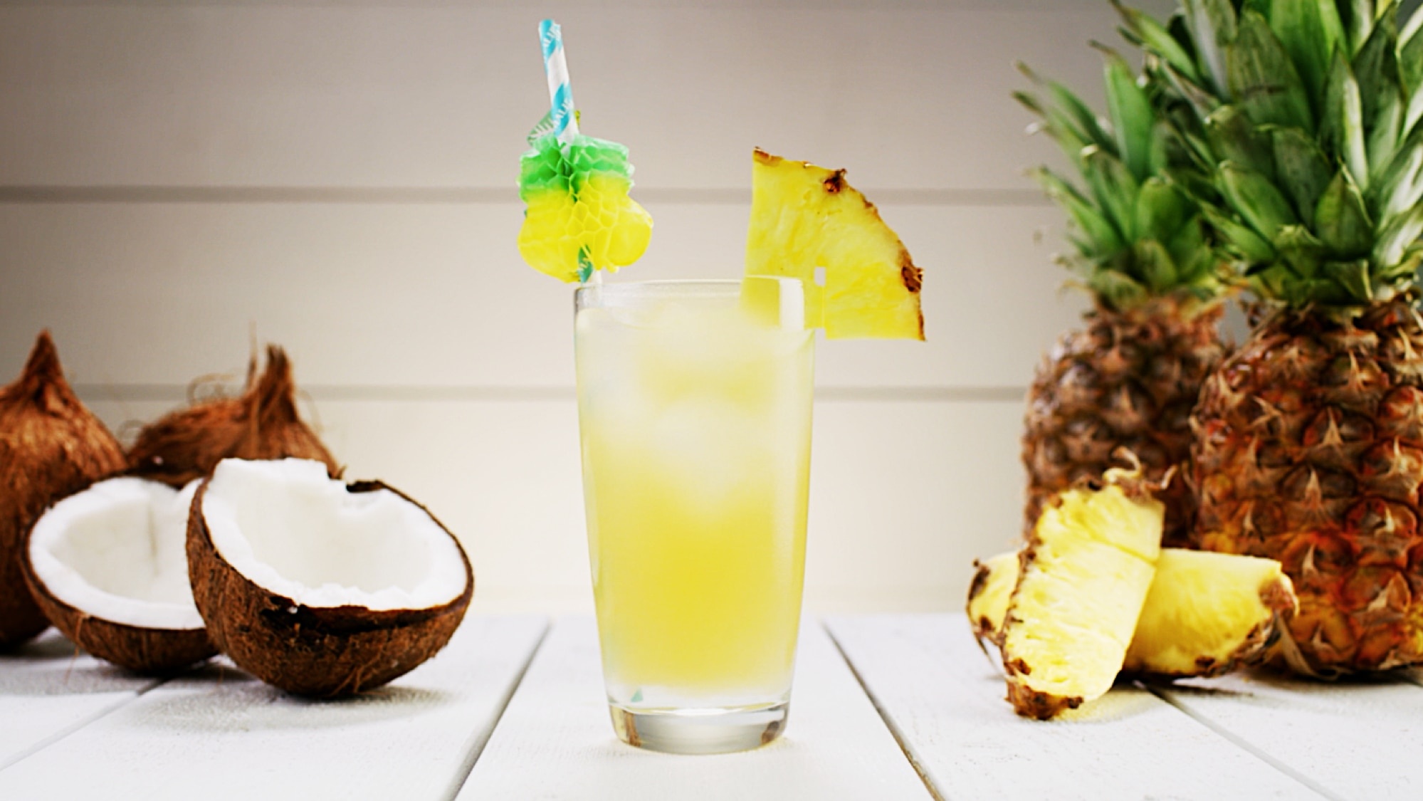 Pineapple: Known as an extravagant and exotic fruit, served only at the most lavish of banquets. 2000x1130 HD Background.