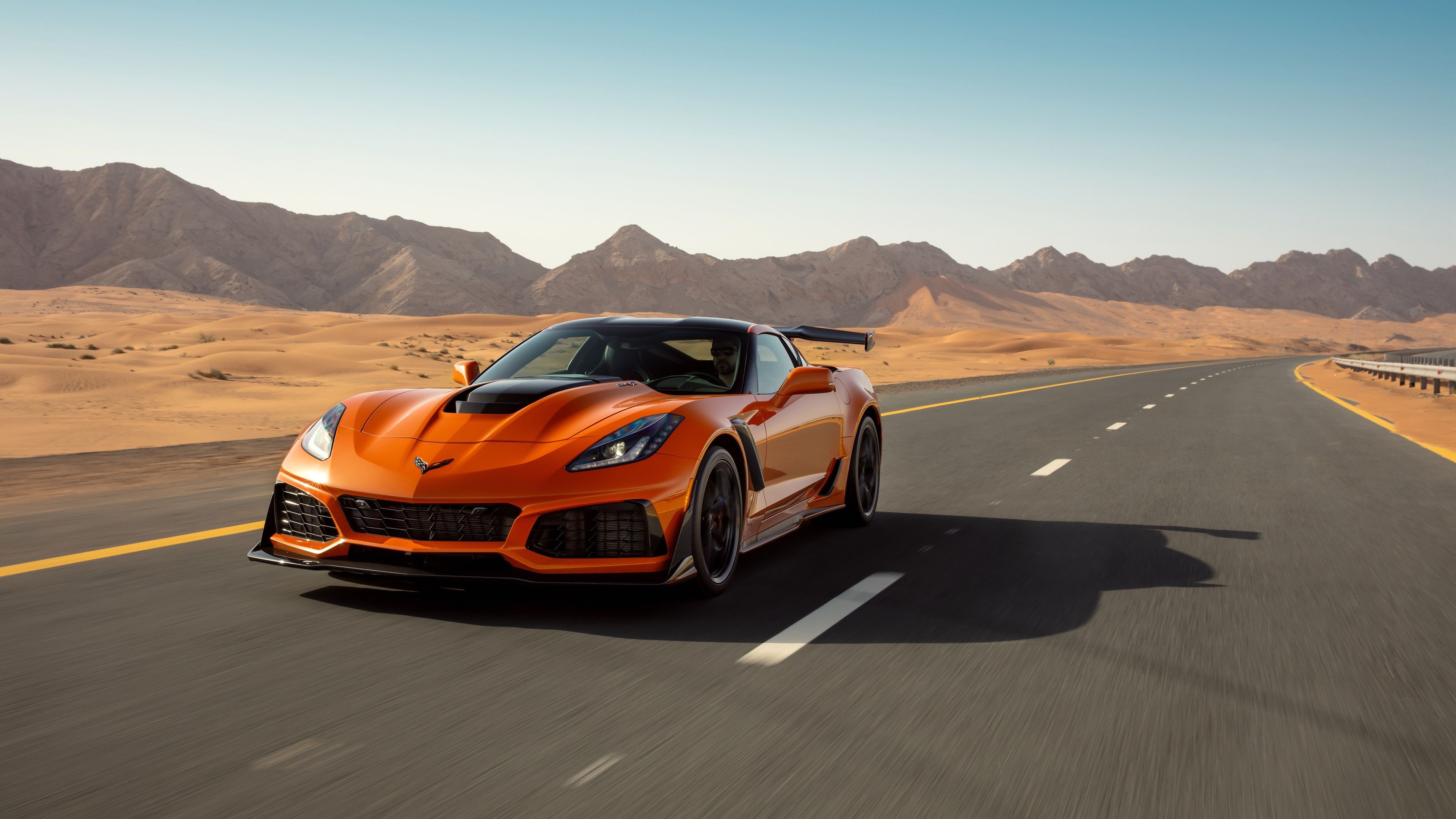 Corvette: C7 ZR1 2019, 755-hp engine, American sports car, Supercharged version. 3840x2160 4K Wallpaper.