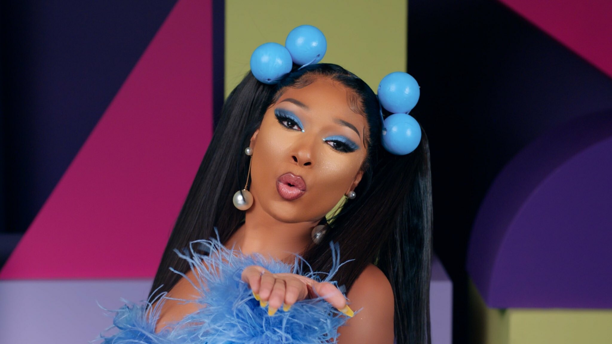 Megan Thee Stallion: "Don't Stop", featuring Young Thug, was released on October 2, 2020. 2050x1160 HD Background.