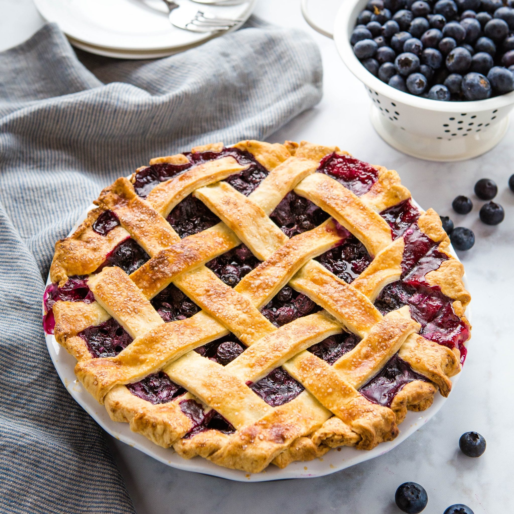 Pie: Blueberry, A baked dessert dish that consists of a crust and a filling. 2050x2050 HD Wallpaper.