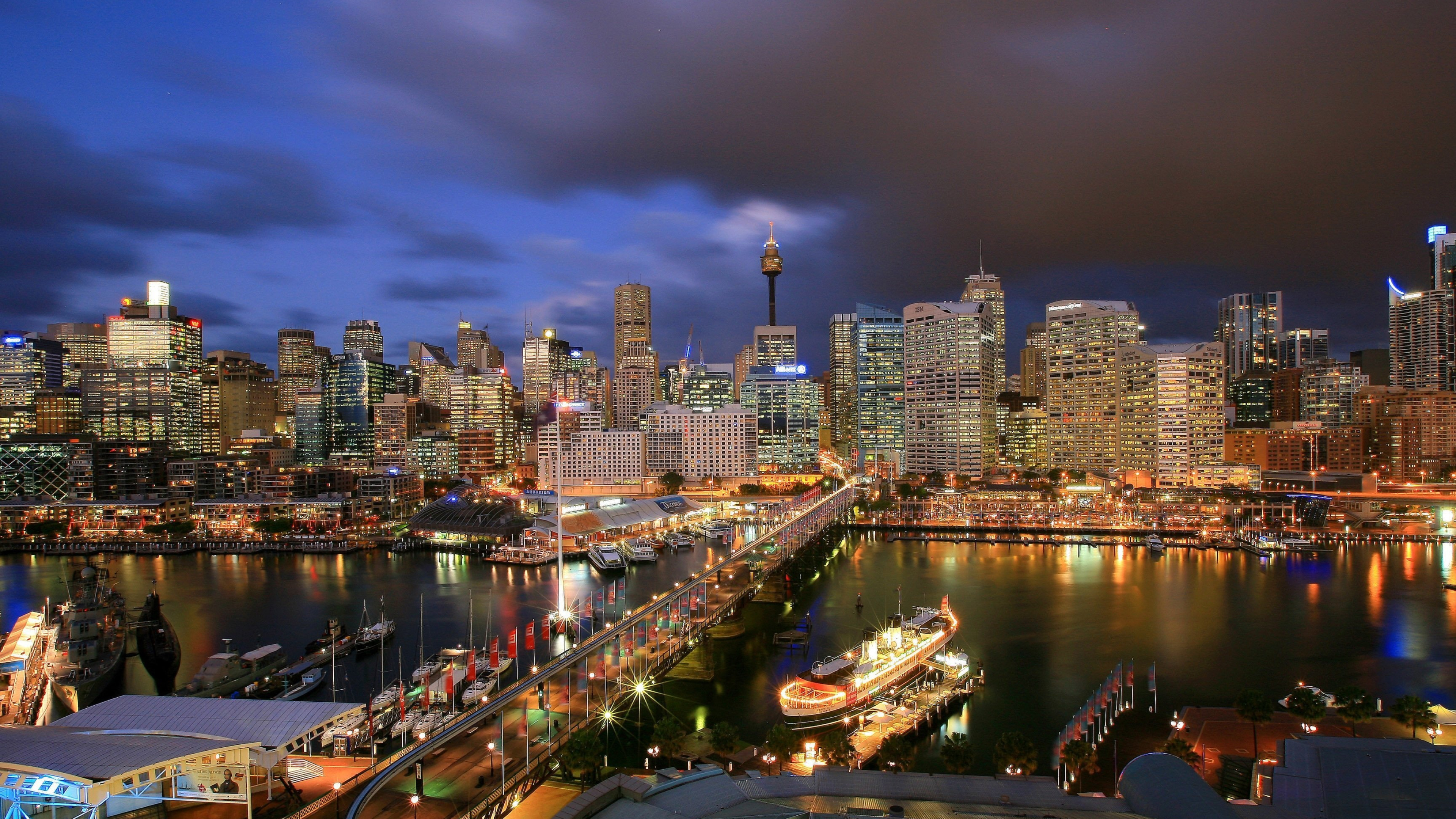 Sydney: Nicknames of the city include the 'Emerald City' and the 'Harbour City'. 3840x2160 4K Wallpaper.