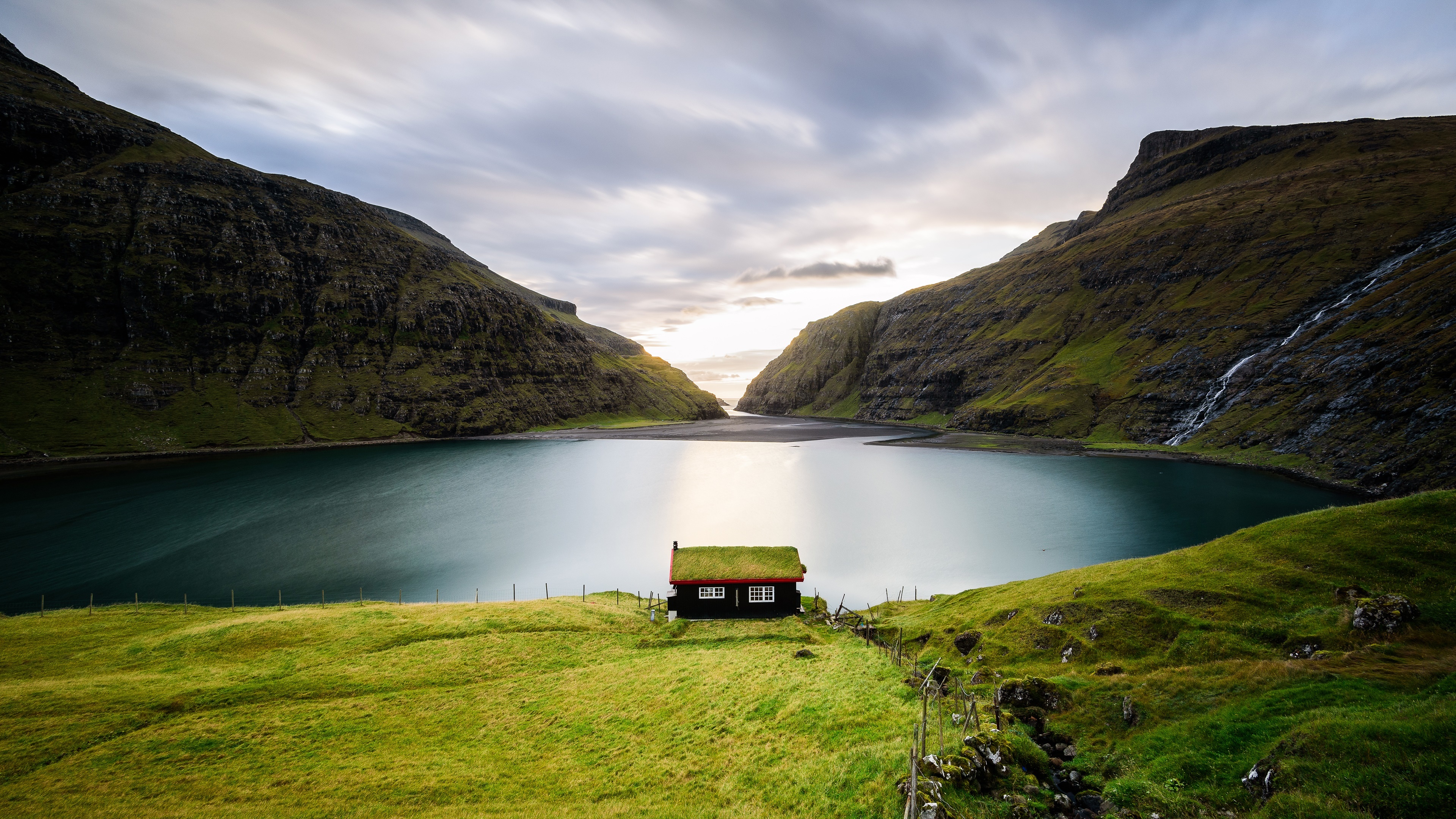Faroe Islands, Saksun village, Streymoy island, Wallpaper backiee, 3840x2160 4K Desktop