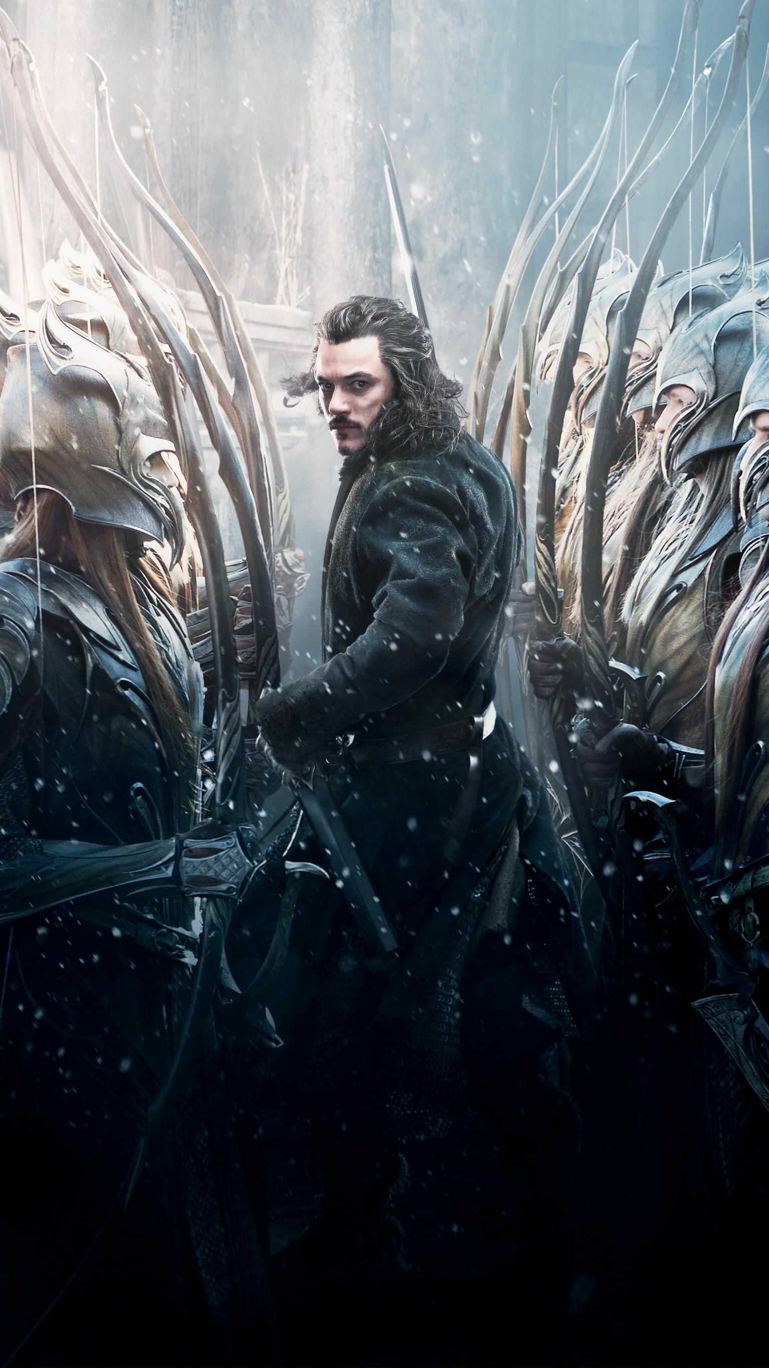 The Hobbit: Bard the Bowman, A Man of Lake-town, the slayer of the dragon Smaug. 1540x2740 HD Background.