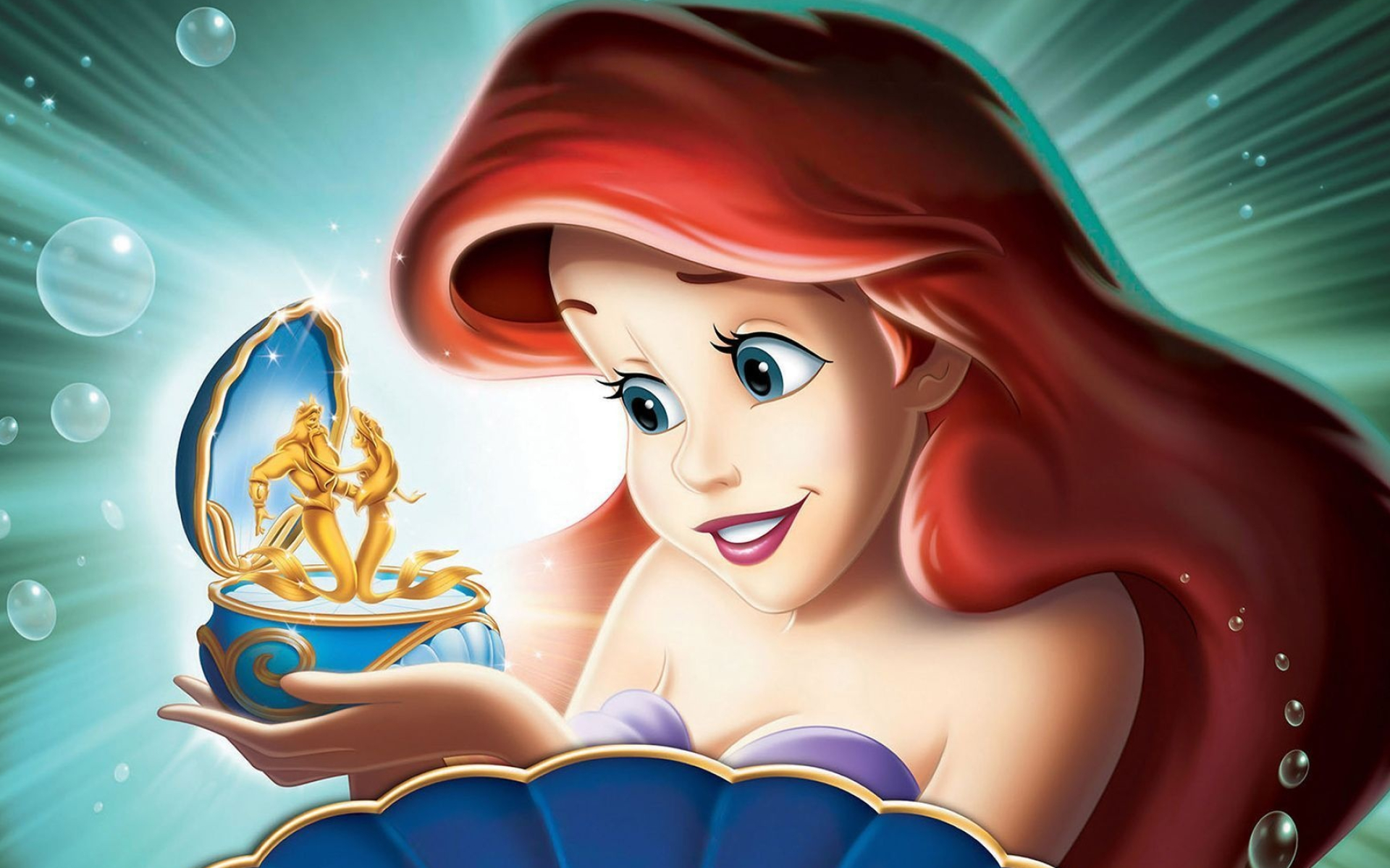 Ariel (The Little Mermaid), Ariel's wallpaper, Cartoon mermaid, Magical underwater world, 1920x1200 HD Desktop