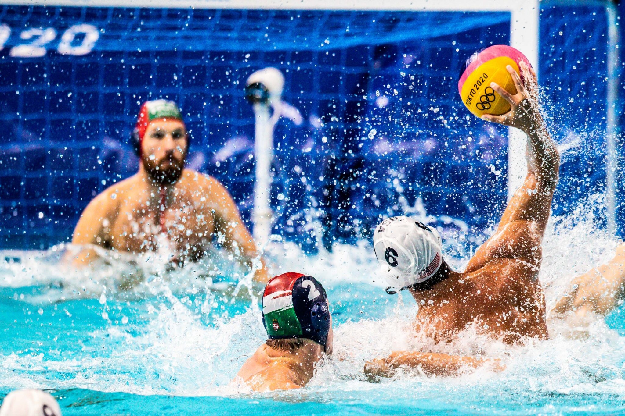 Water Polo: The USA vs. Hungary, The 2020 Tokyo Summer Olympics. 2050x1370 HD Wallpaper.