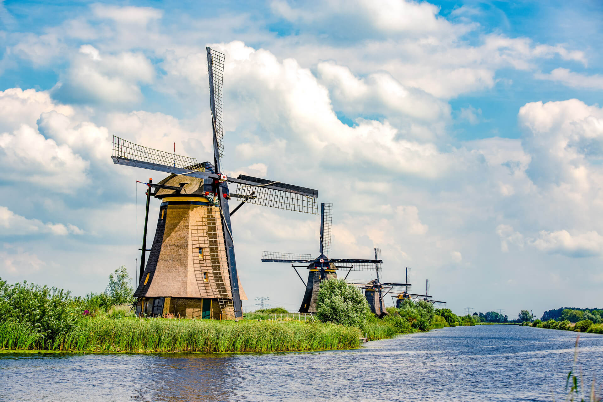 Windmills at Kinderdijk, Ultimate day trip, Netherlands travel, Sightseeing, 1920x1280 HD Desktop