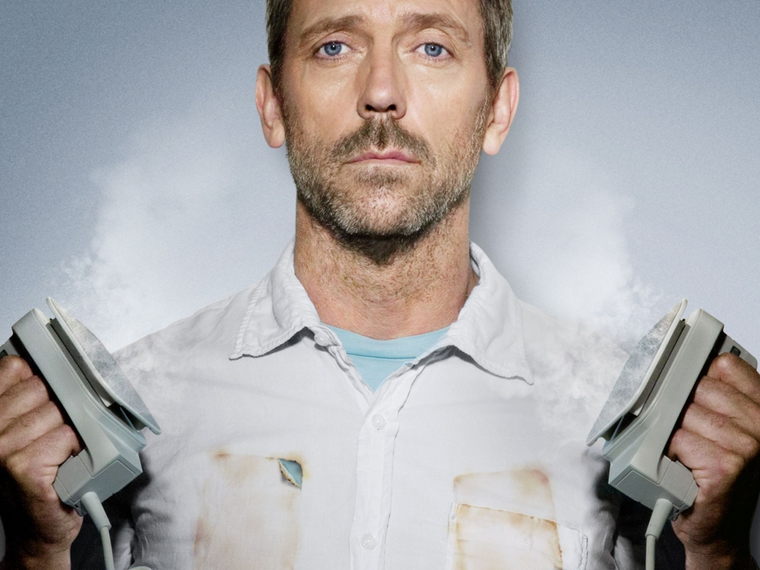 Dr. House: Created by David Shore and portrayed by English actor Hugh Laurie. 2560x1920 HD Background.