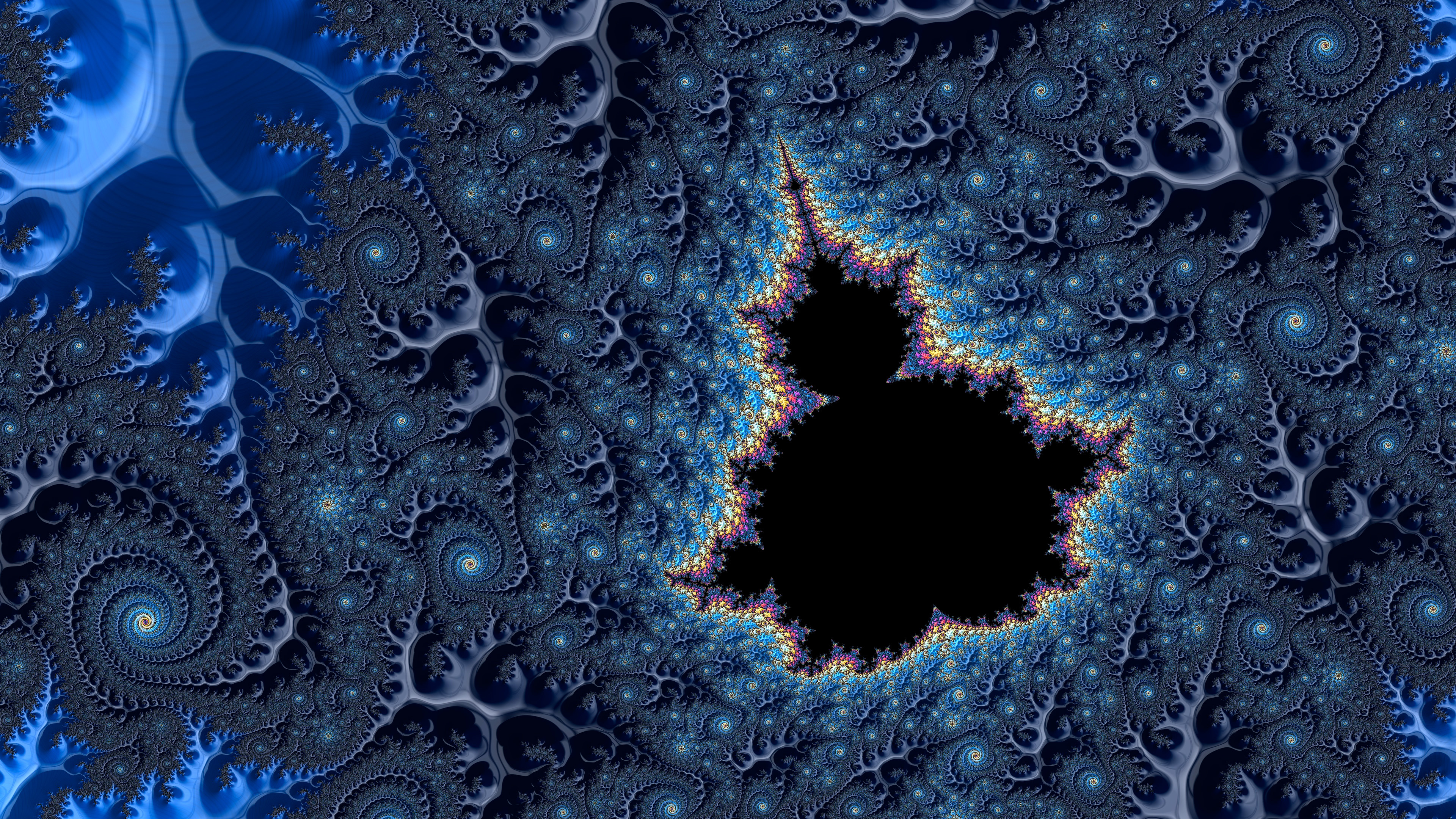 Mandelbrot fractal, Fraktal Wallpaper, 3840x2160 4K Desktop