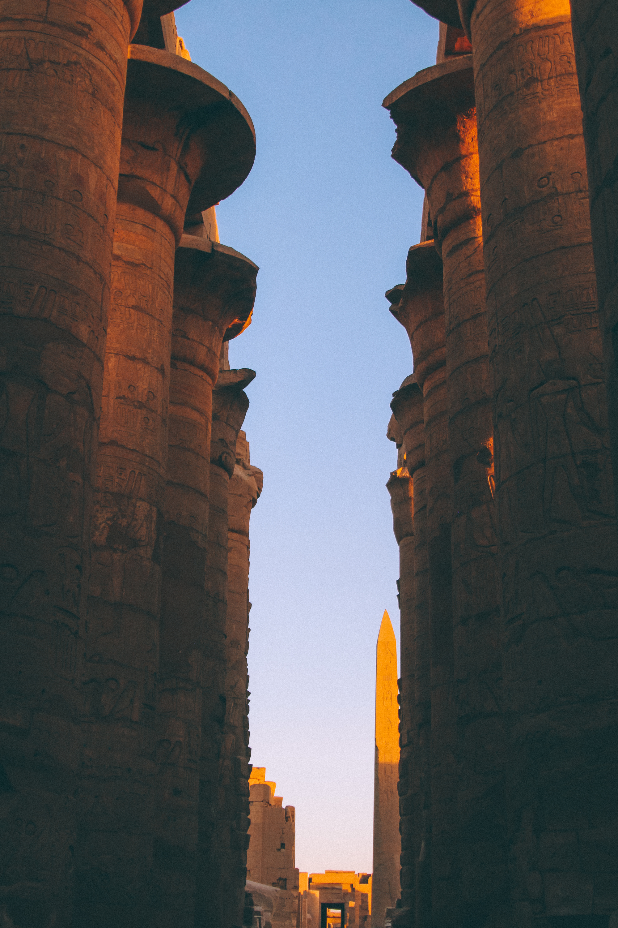Golden hour, Karnak Temple, Luxor, Passport photograph, 2000x3000 HD Phone