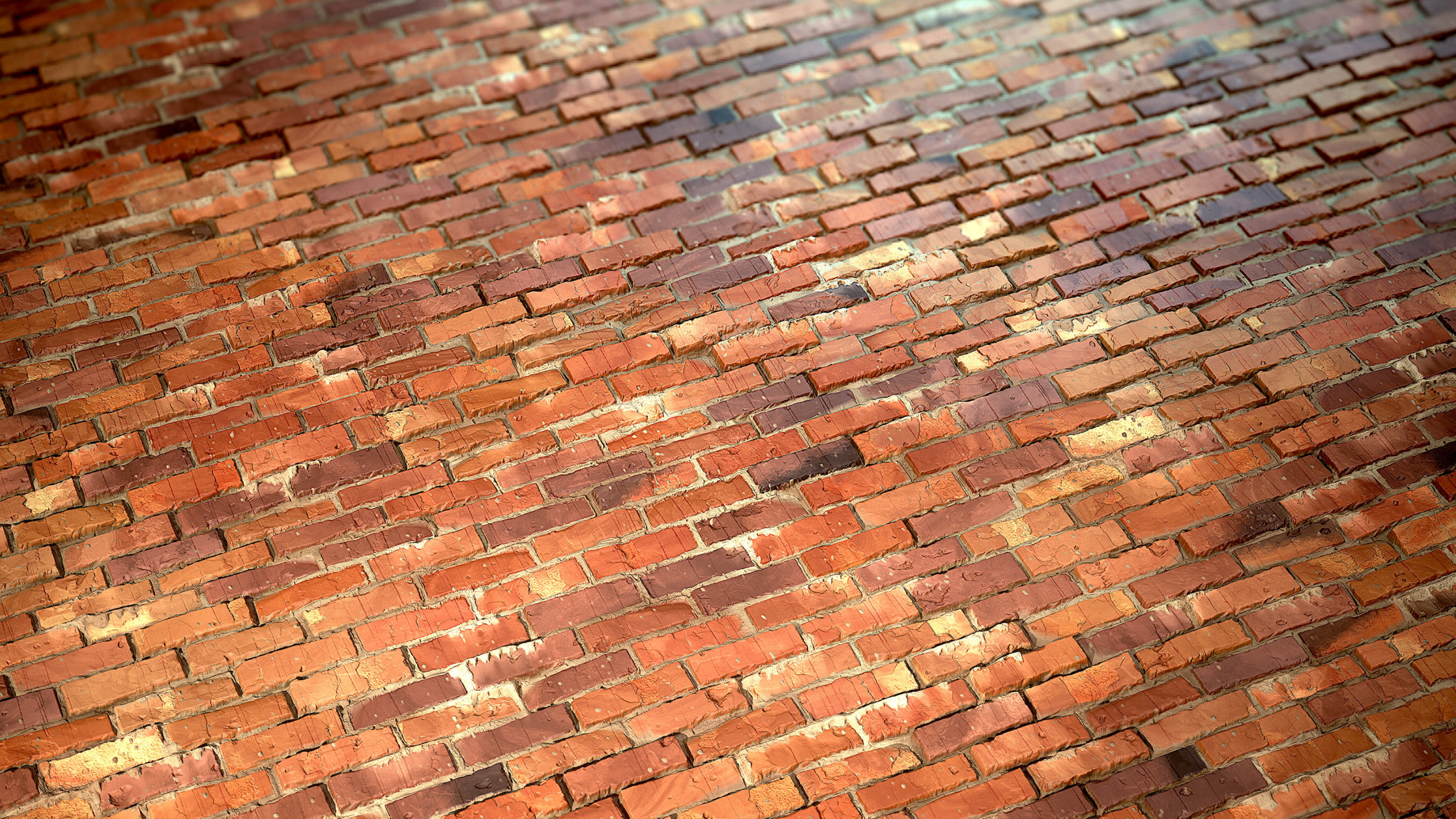 Sloppy brick wall, Artistic representation, Creative concept, Unique visuals, 3840x2160 4K Desktop