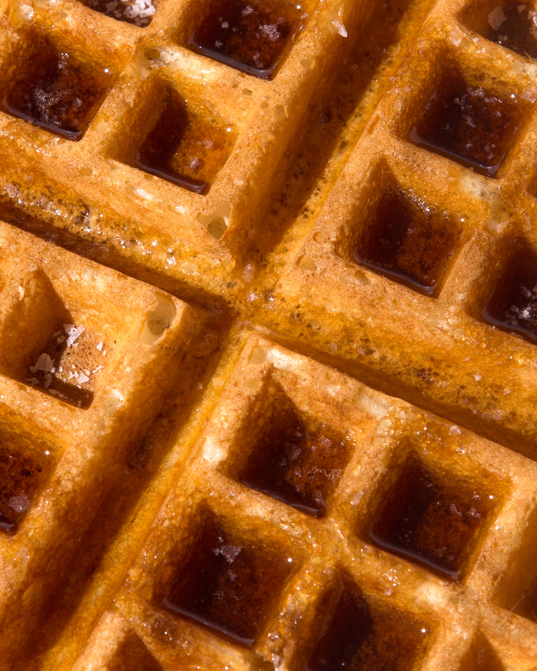 Waffle: Served as dessert, topped with sweet fruit sauces. 1720x2150 HD Wallpaper.