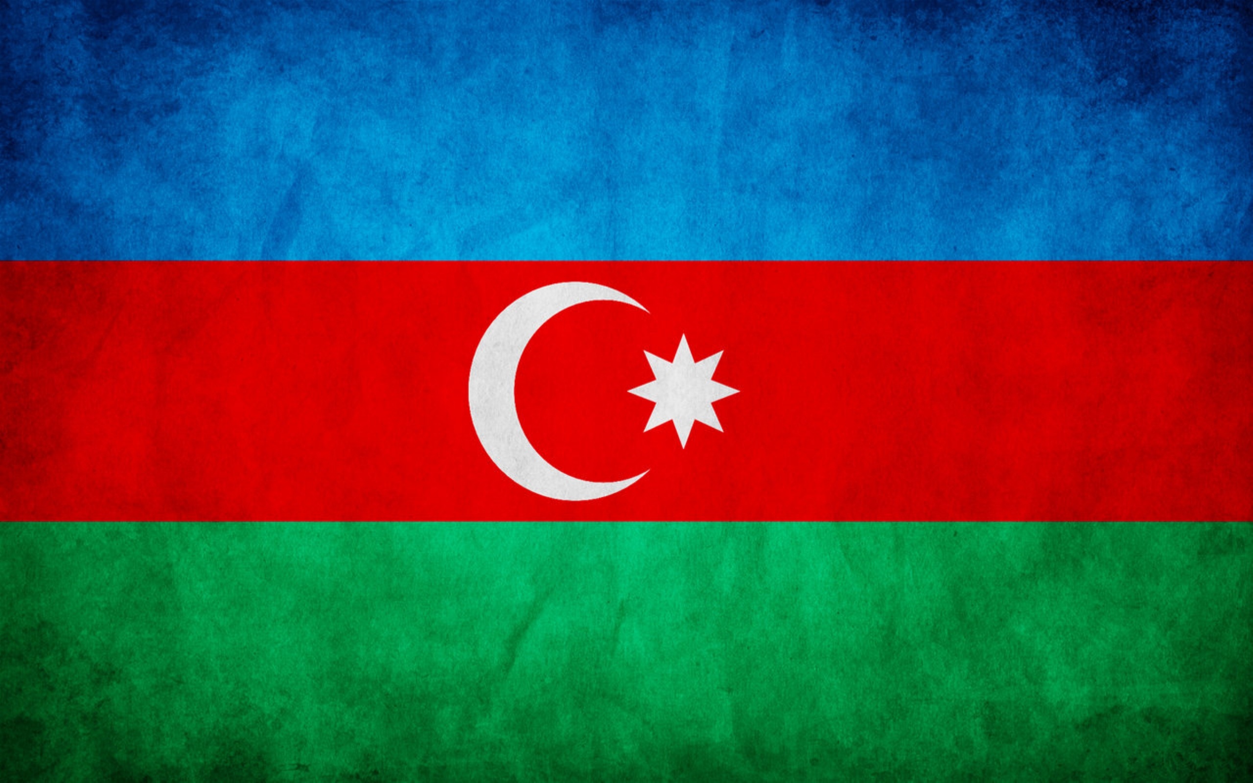 Azerbaijan: A national flag, Azerbaijani Republic. 2560x1600 HD Wallpaper.