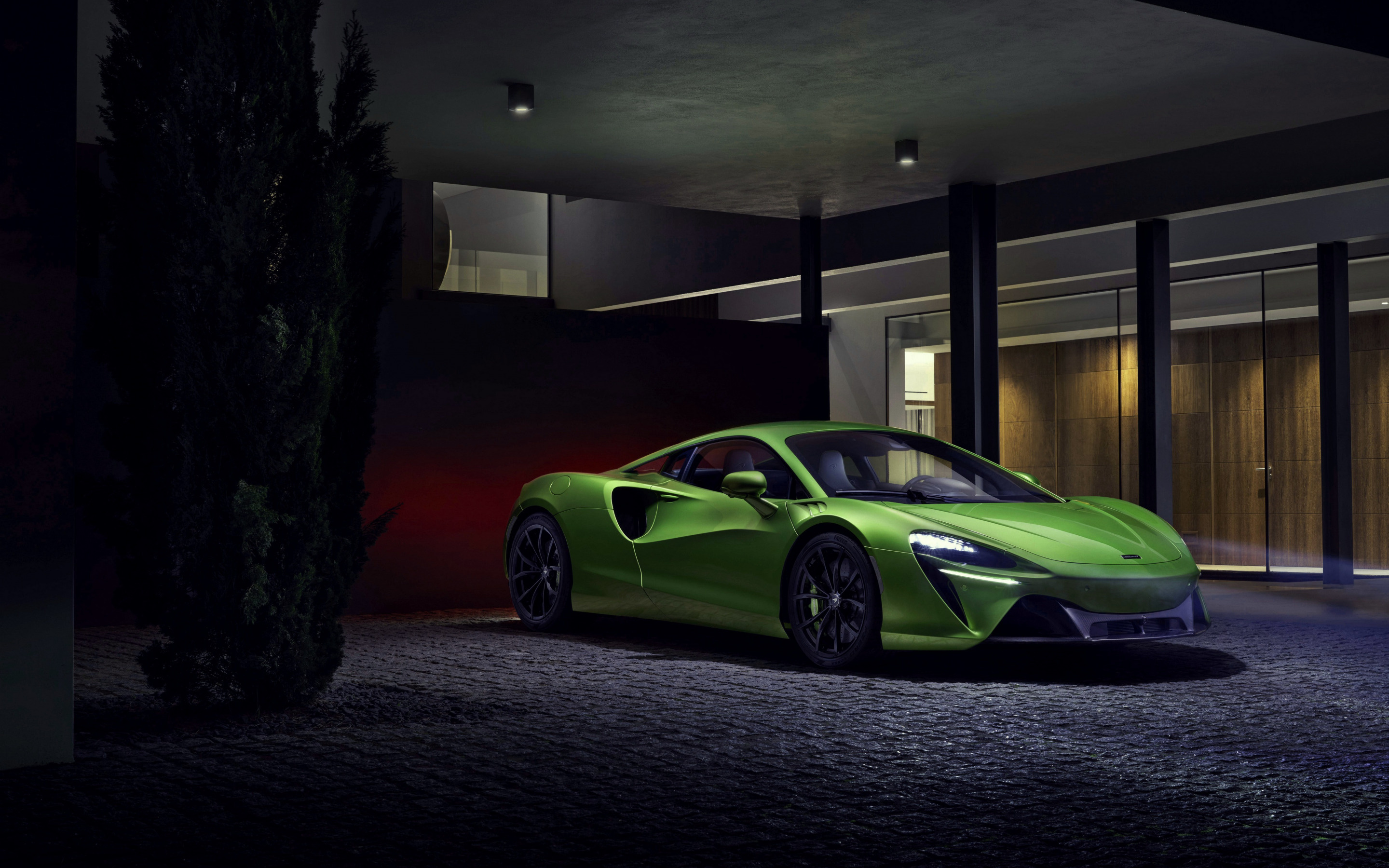 McLaren Artura, Green sports coupe, High-performance vehicle, British engineering, 2880x1800 HD Desktop
