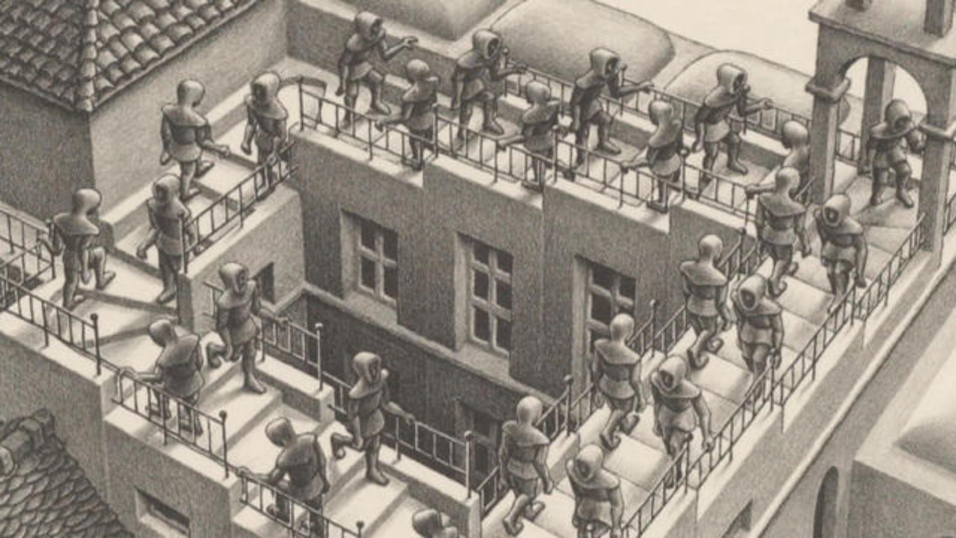 M.C. Escher, Mind-bending art, CBS news, Exhibition, 1920x1080 Full HD Desktop