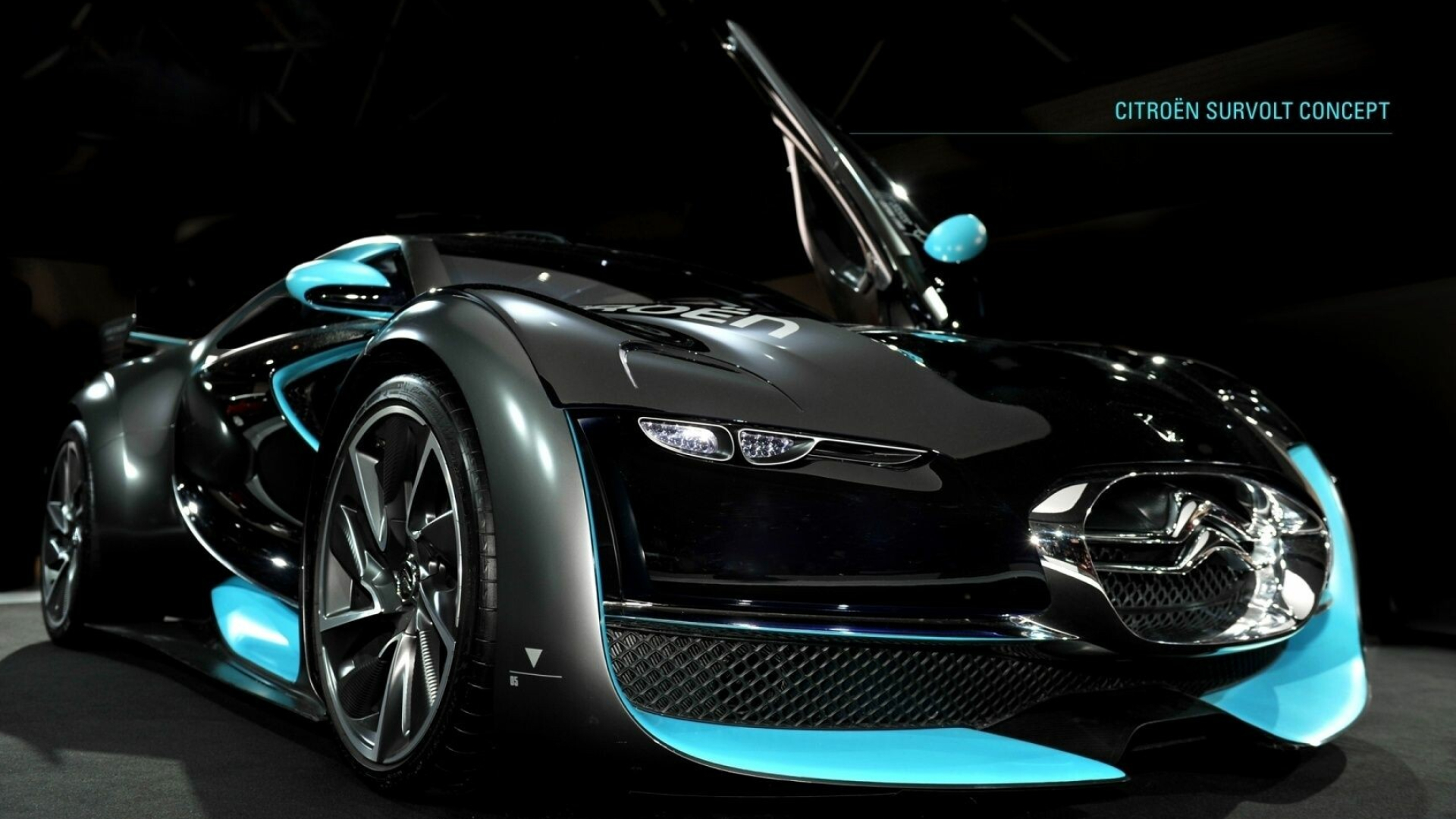 Citroen: Survolt concept, Based on the electric concept car Revolte. 1920x1080 Full HD Background.