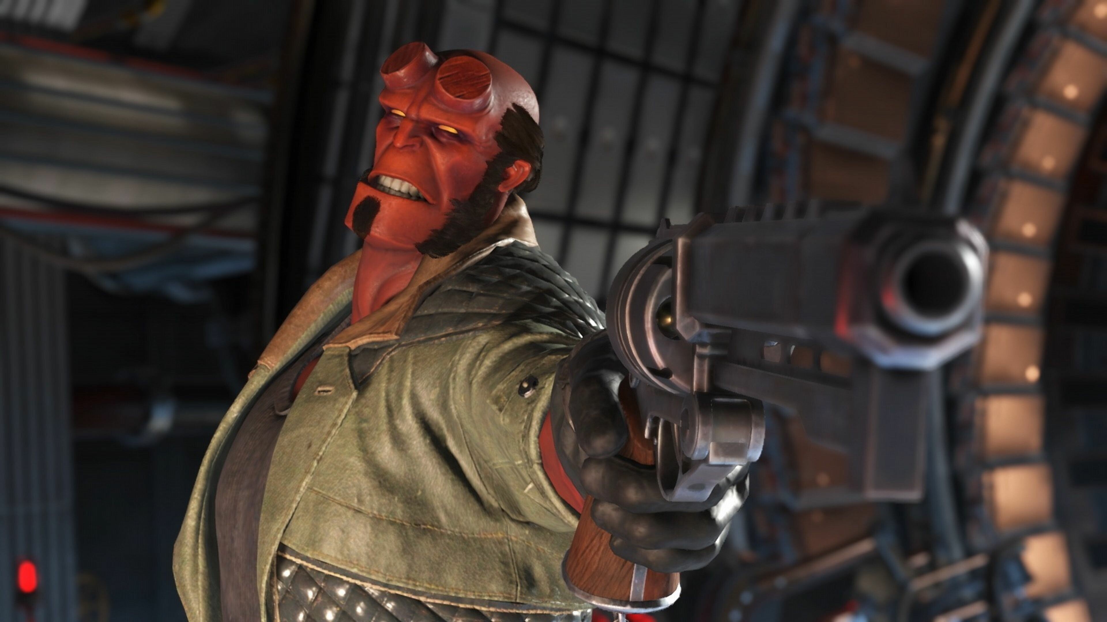 Injustice: Hellboy, A character from Dark Horse Comics, Video game. 3840x2160 4K Background.