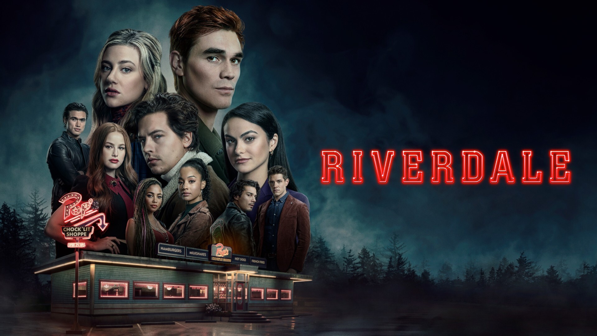 Riverdale (TV Series): The American teen mistery drama, Plot based on Archie Comics graphic novels. 1920x1080 Full HD Background.