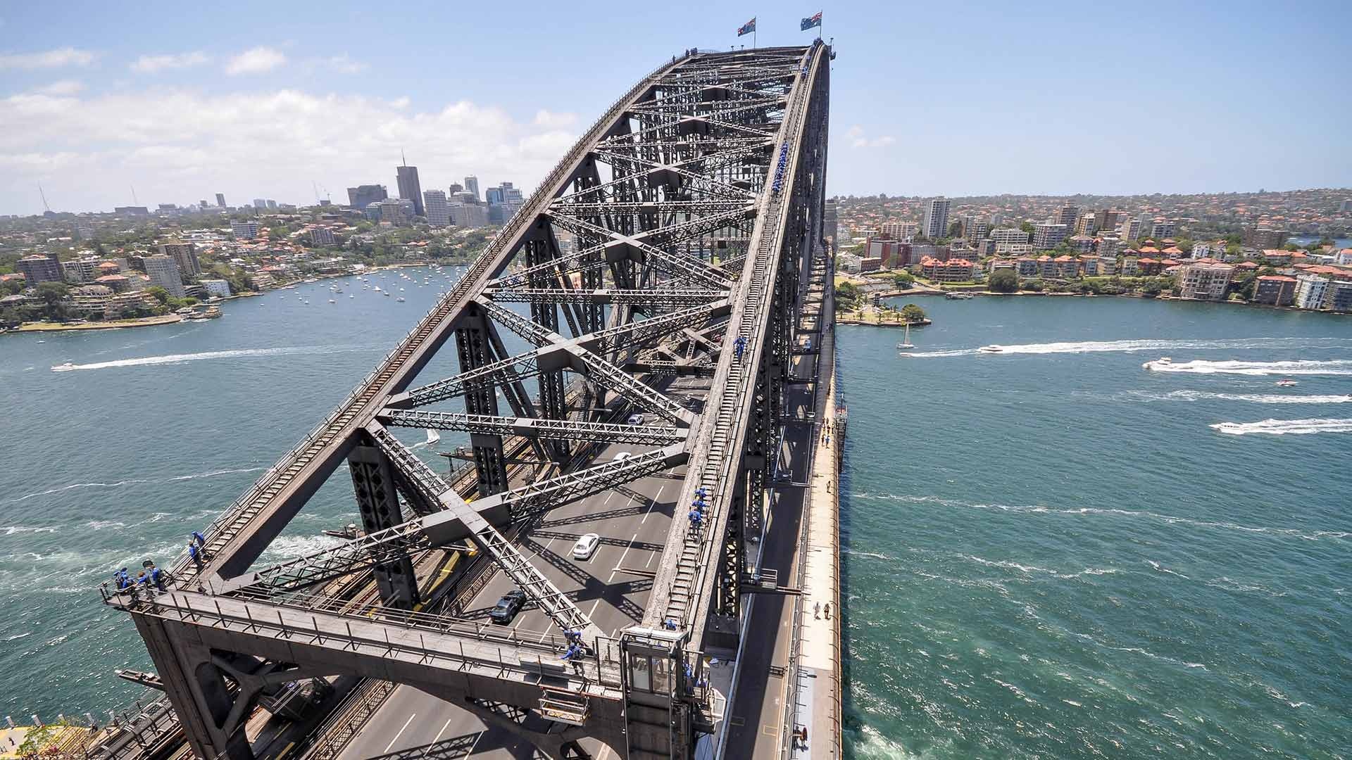 Sperrung der Sydney Harbour Bridge aufgrund eines Unfalls, 1920x1080 Full HD Desktop