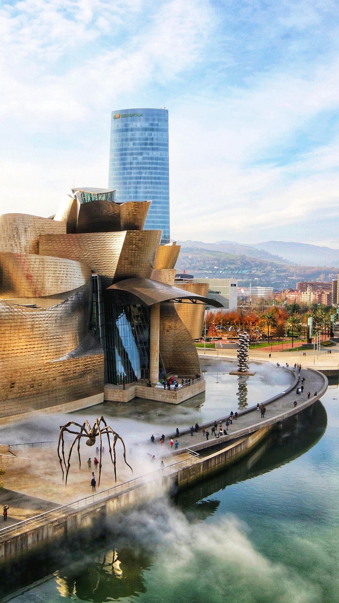 Schöne Gebäude in Bilbao, 1080x1920 Full HD Handy