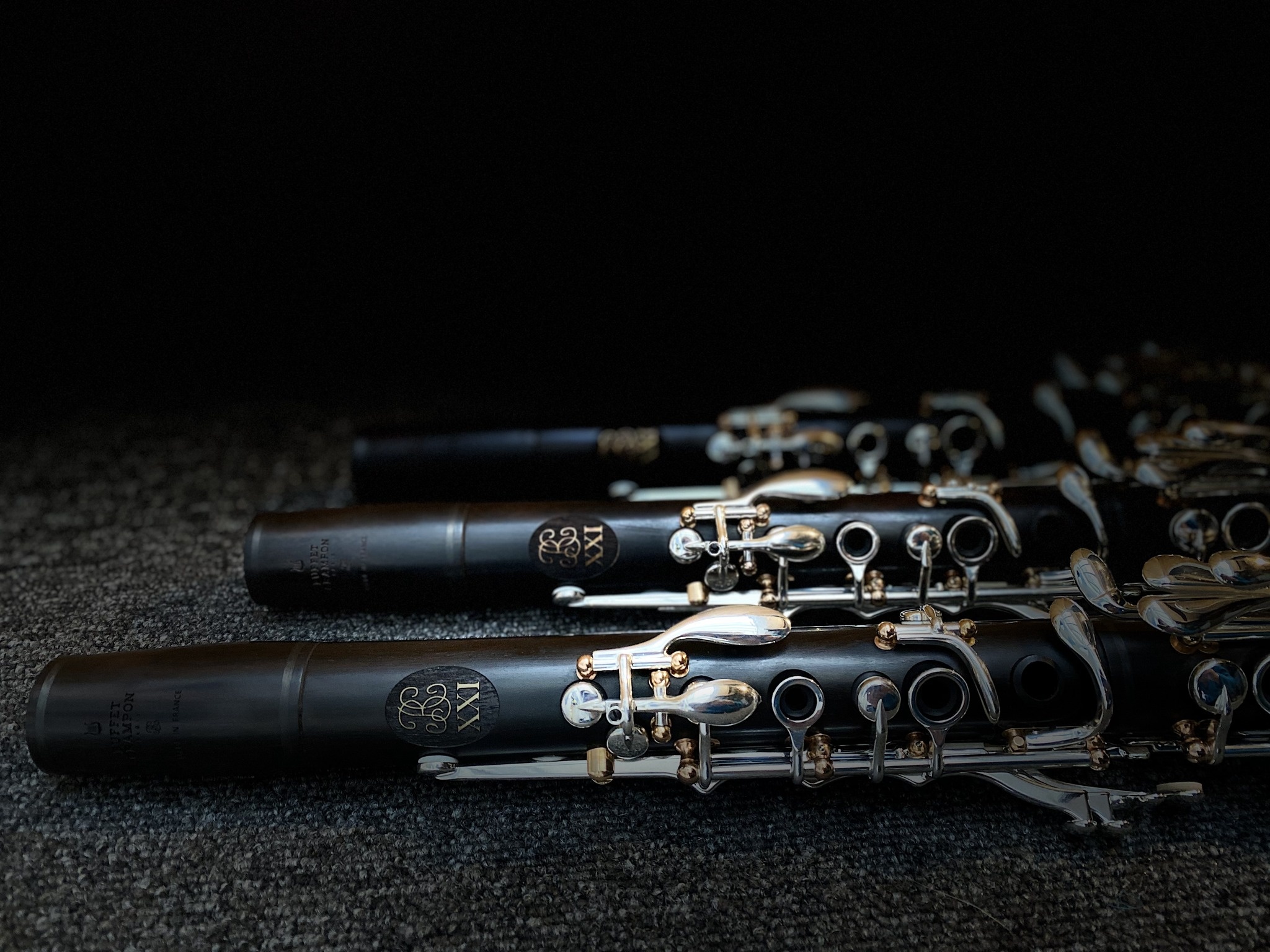 Clarinet: Buffet Crampon BCXXI clarinet, Extended lower joint, Natural Grenadilla body, Silver-plated keywork. 2050x1540 HD Wallpaper.
