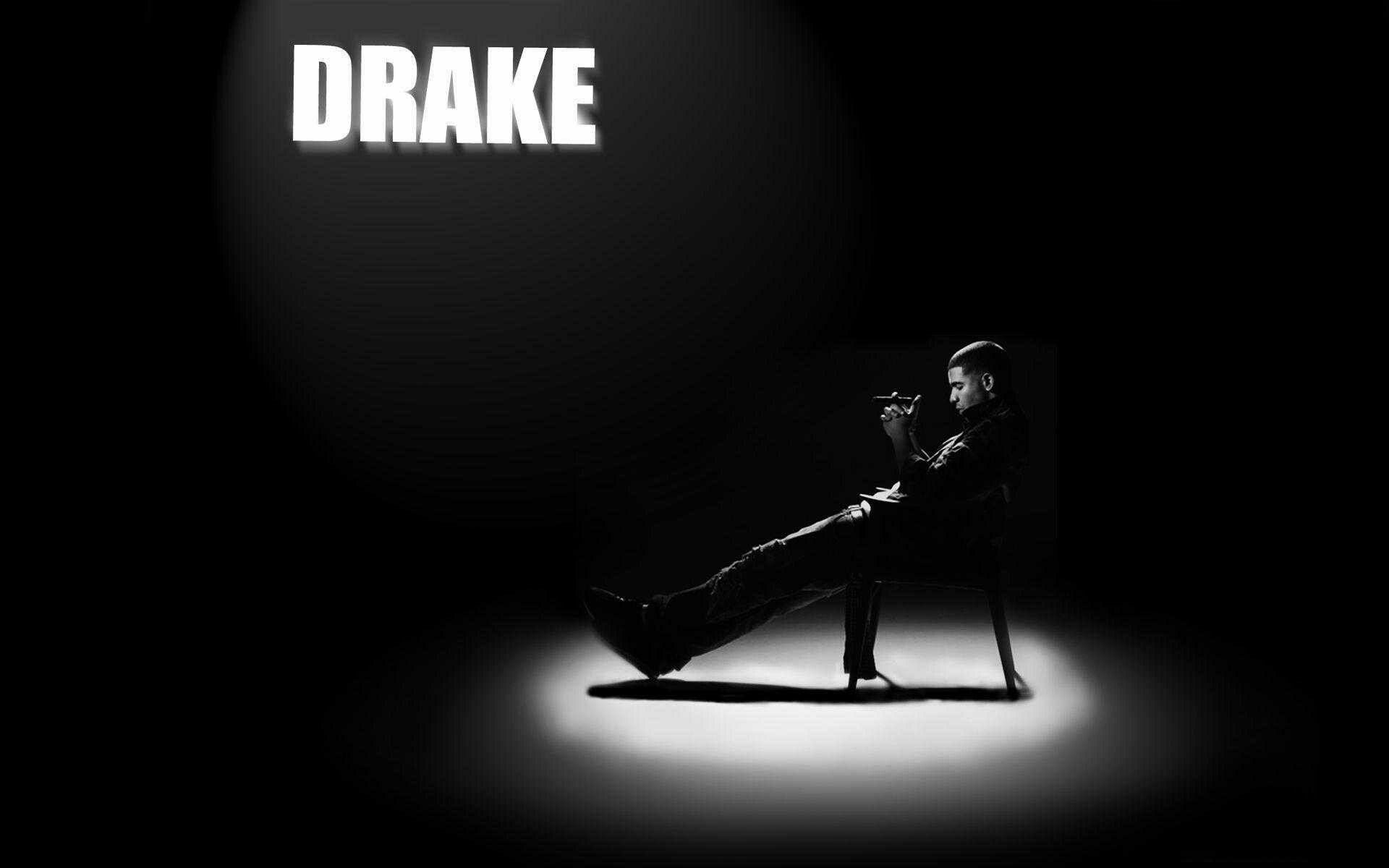 Drake: A rapper from Toronto, OVO Sound, Black and white. 1920x1200 HD Background.