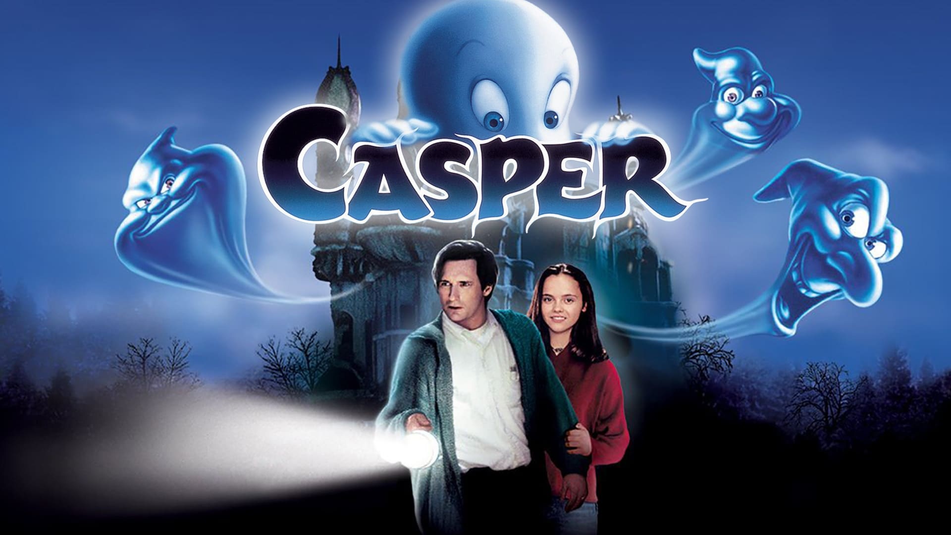 Casper (Movie): An afterlife therapist and his daughter who meet a friendly young ghost. 1920x1080 Full HD Wallpaper.