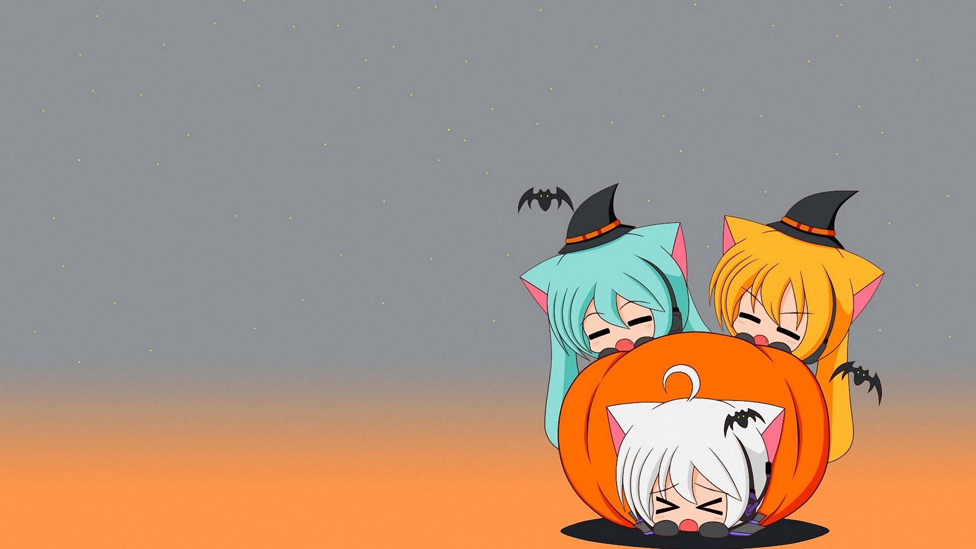 Halloween Anime (Holiday), Spooky anime characters, Festive backgrounds, Halloween fun, 1920x1080 Full HD Desktop