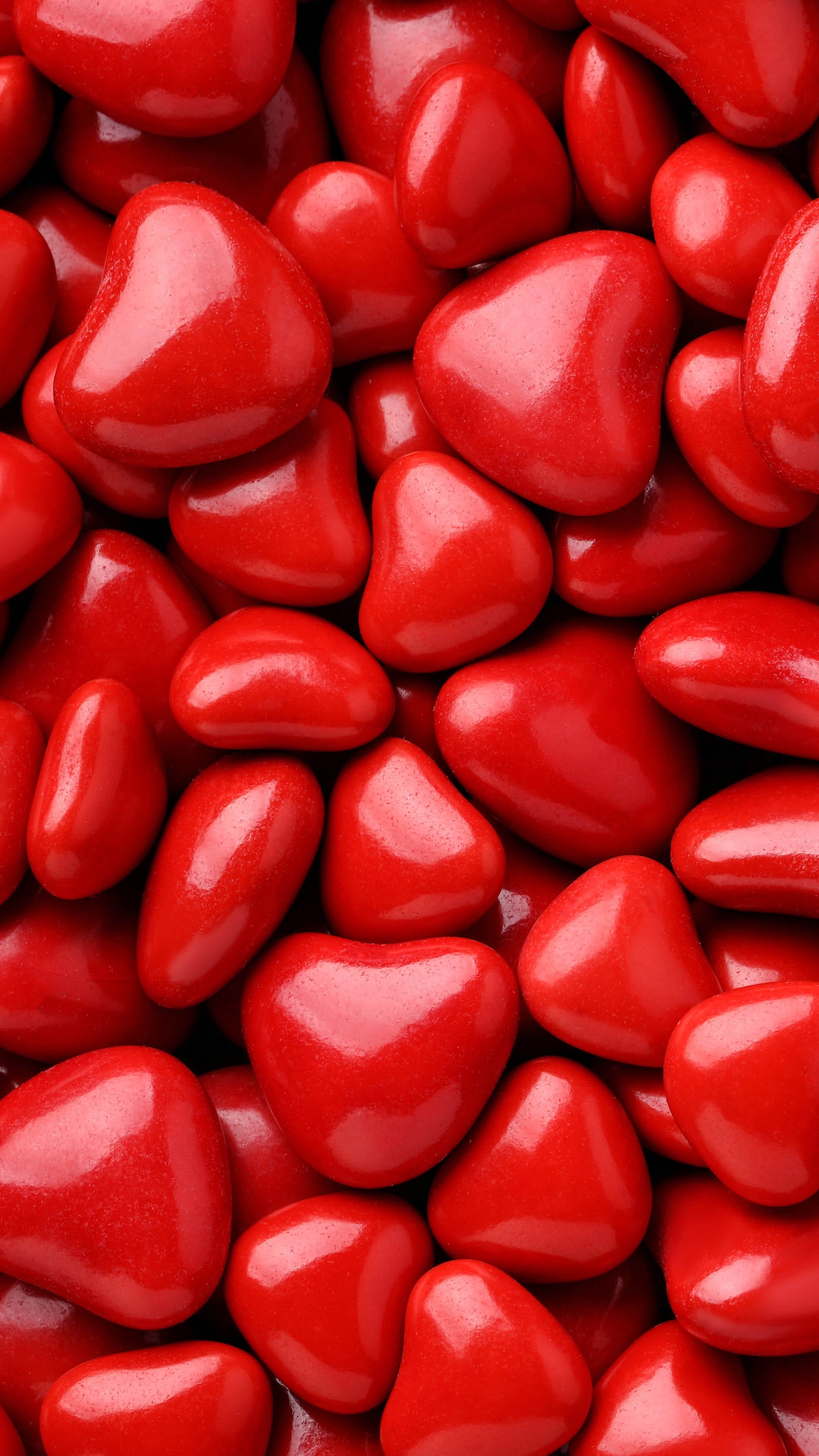 Hearts, Valentine's Day, Love images, Red hearts, 2160x3840 4K Phone