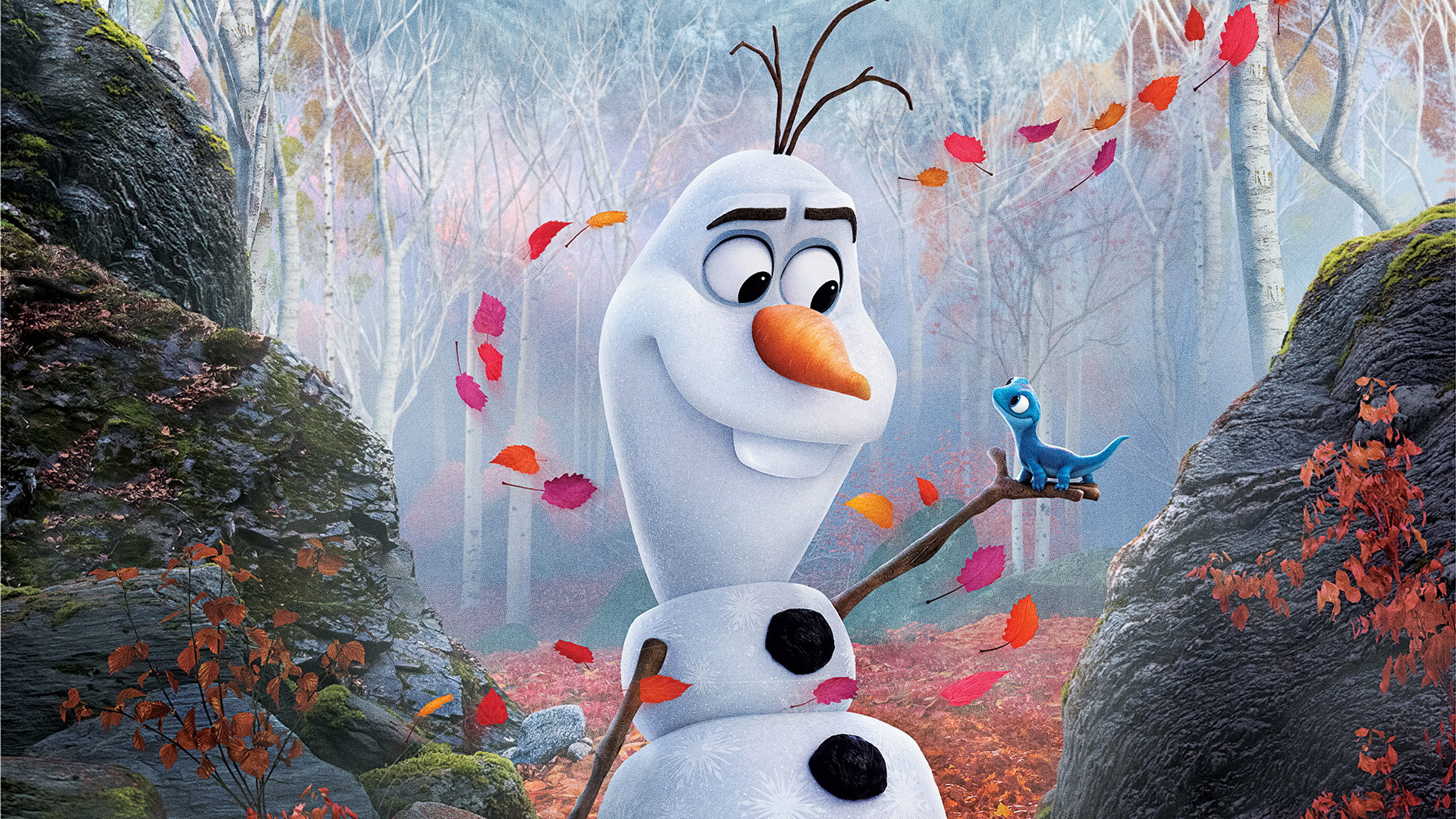 Olaf in Frozen 2, Laptop full HD, 4K wallpapers, Images, 3420x1920 HD Desktop