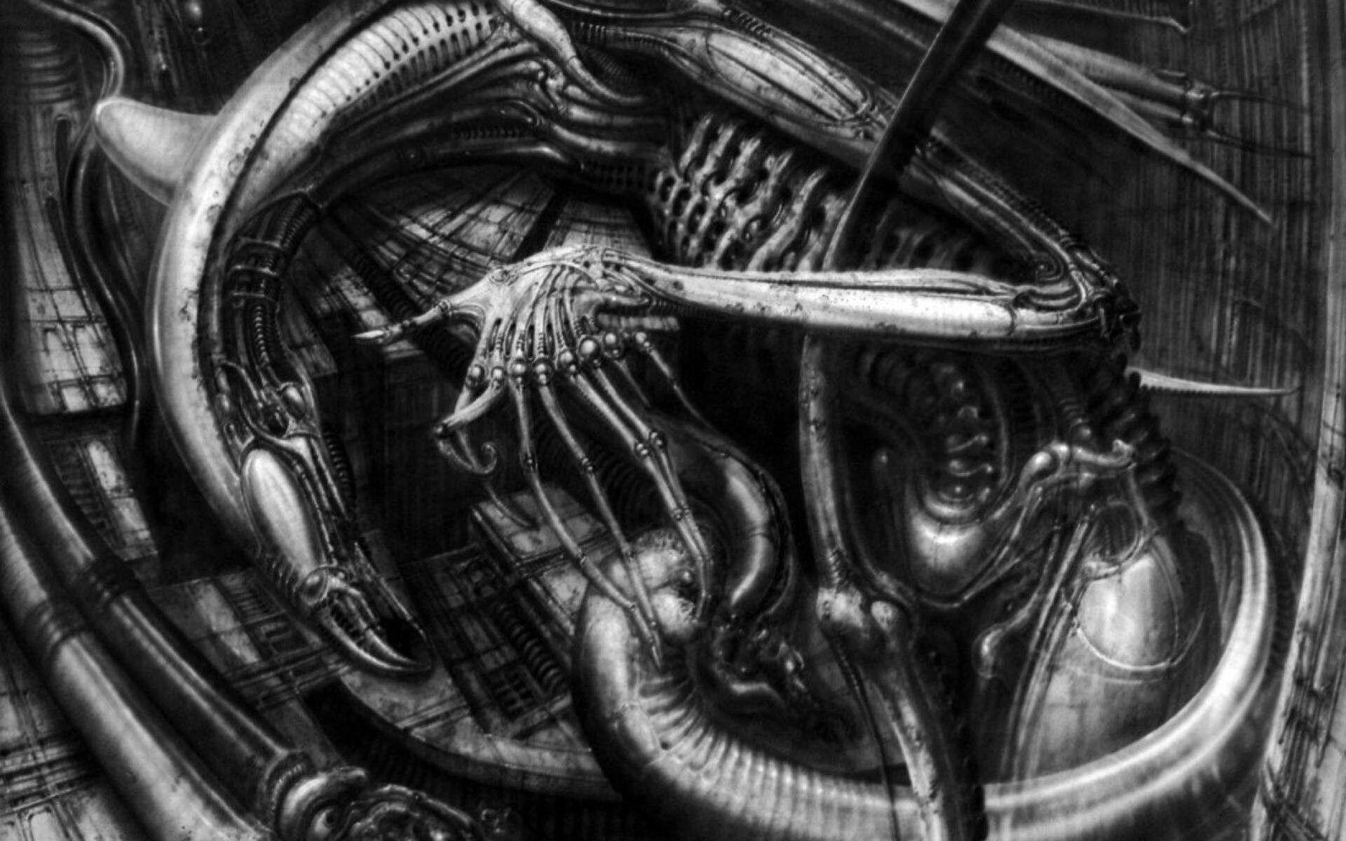 H.R. Giger: The Birth Of The Alien, Xenomorph. 1920x1200 HD Background.