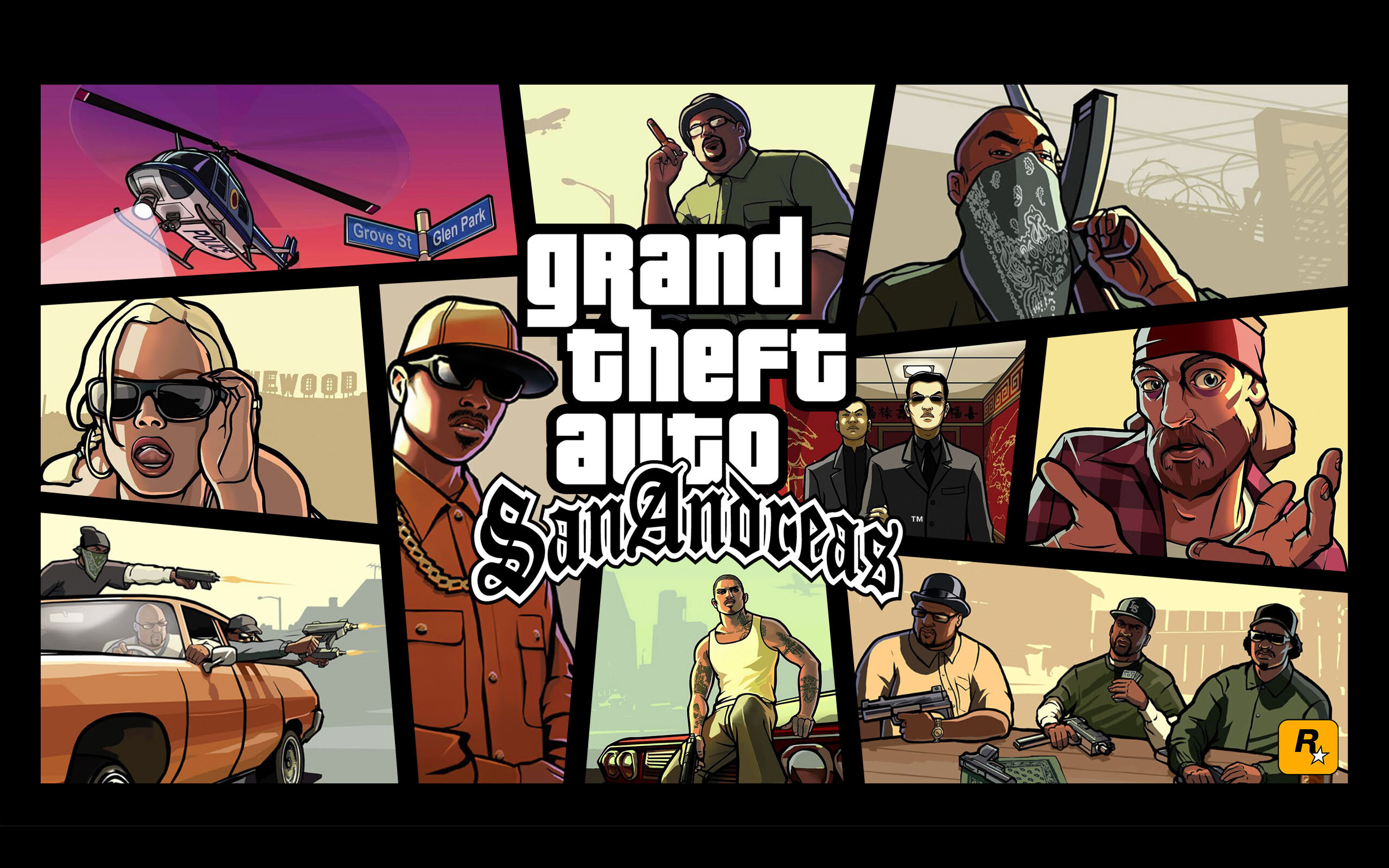 Grand Theft Auto: San Andreas: GTA SA, Considered to be one of the greatest video games ever made. 2560x1600 HD Background.