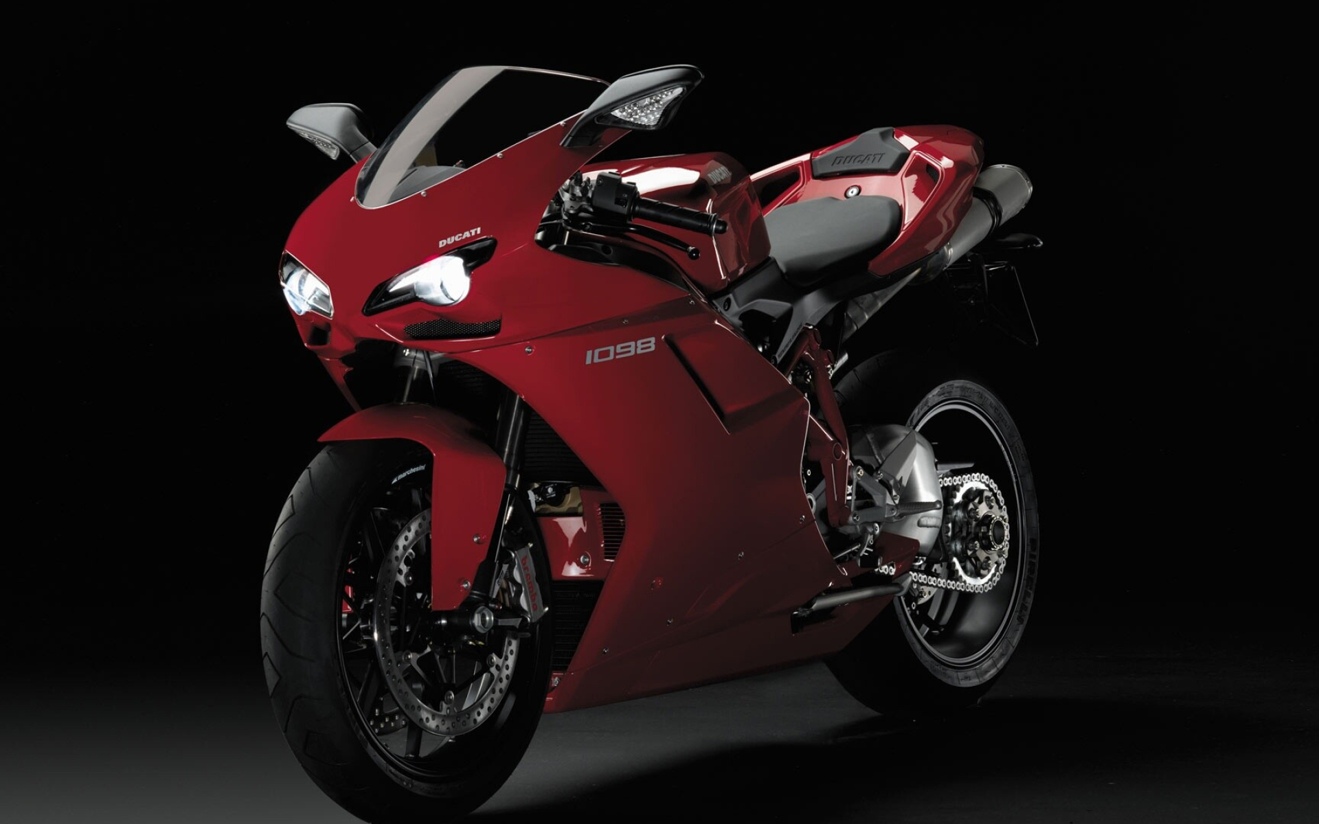 Ducati: A sport bike made from 2007 to 2009, in three versions, the 1098, 1098S, and 1098R. 1920x1200 HD Wallpaper.