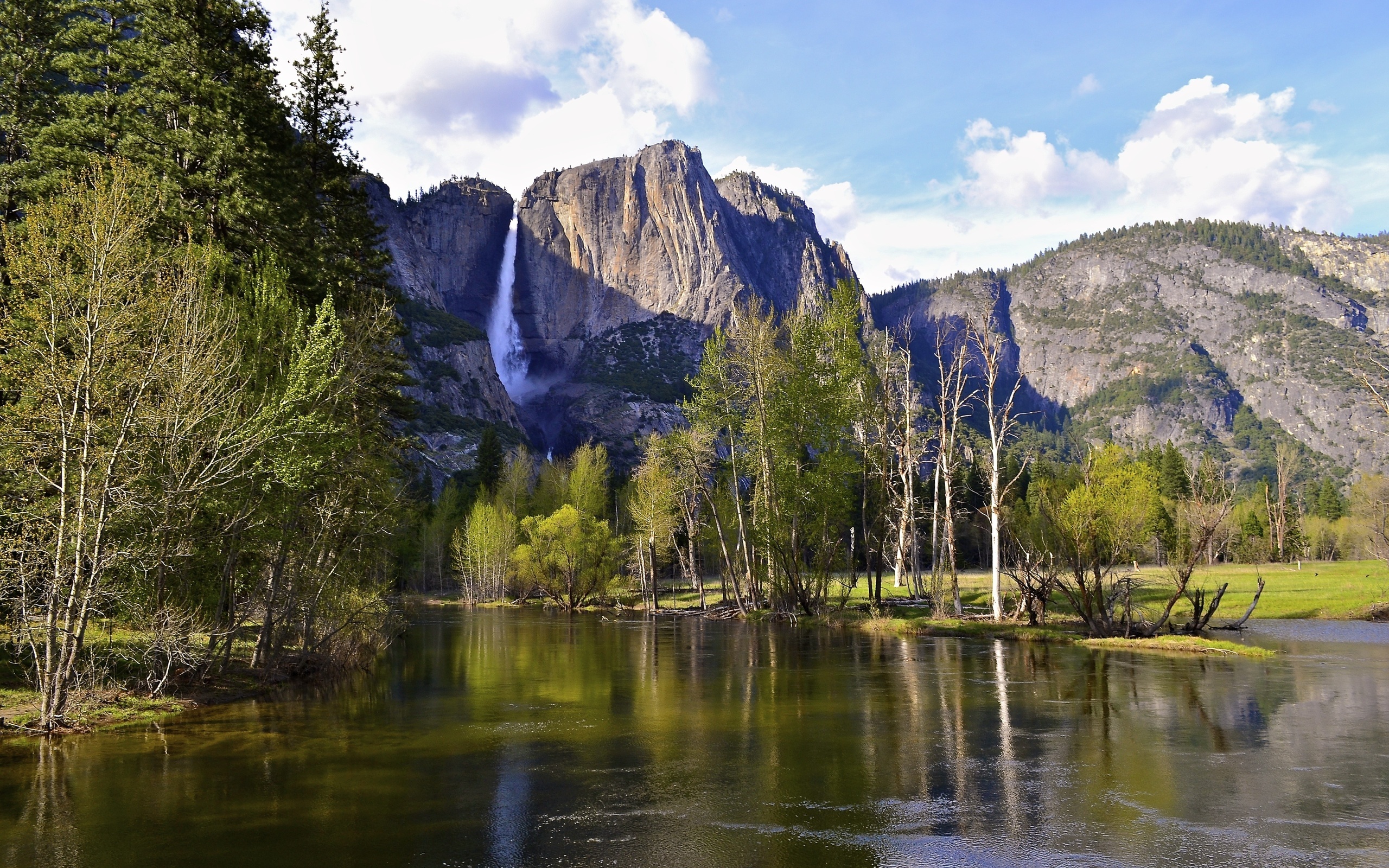 Yosemite National Park, USA landscape, River mountains, Wallpaper, 2560x1600 HD Desktop