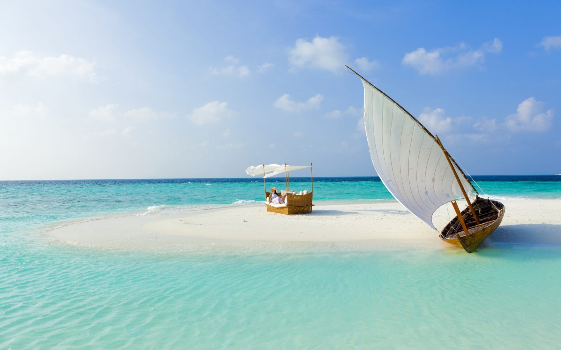 Maldives beach, Tropical sea, Sandy paradise, Summer vibes, 1920x1200 HD Desktop