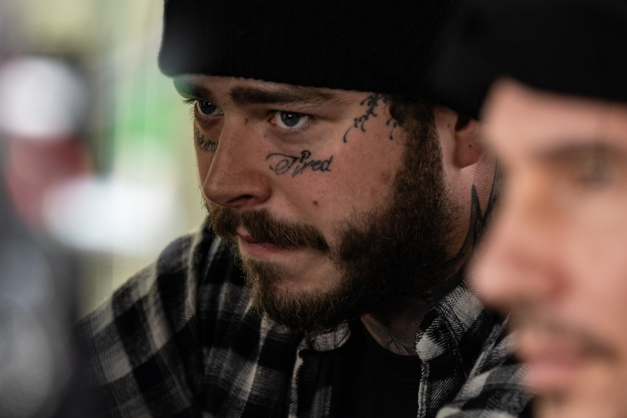 Wrath of Man: Post Malone (credited as "Austin Post") as a robber. 2000x1340 HD Wallpaper.